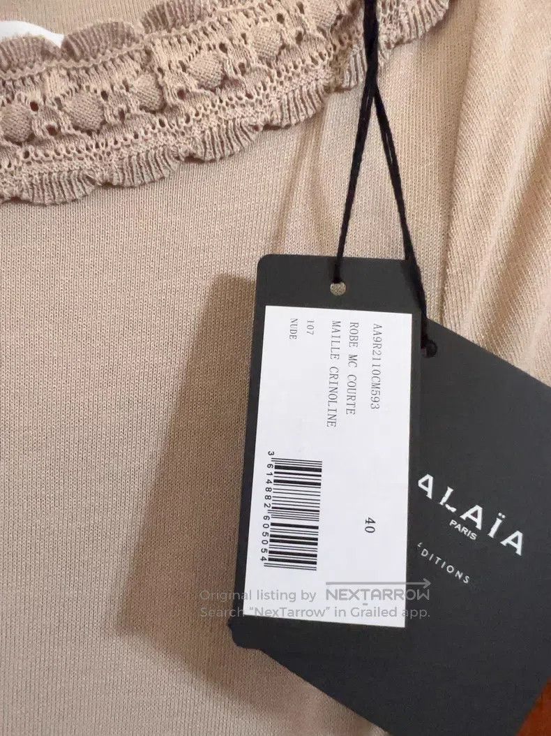 Alaia Alaia Women's lace wool blended dress Size S / US 4 / IT 40 - 5 Thumbnail