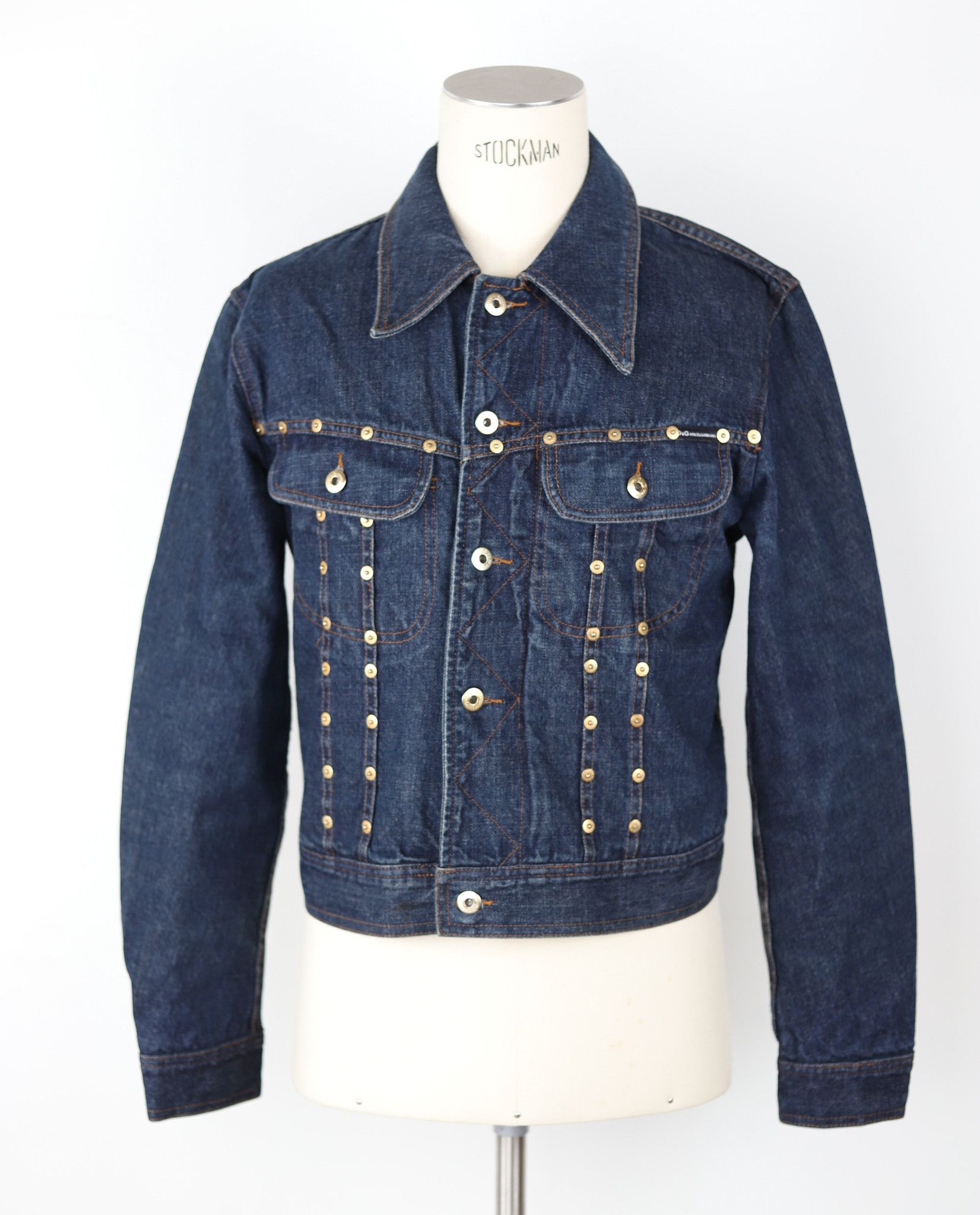 image of Dolce Gabbana Dolce&gabbana Jacket Denim Vintage On Buttons OG 390, Men's (Size Medium)