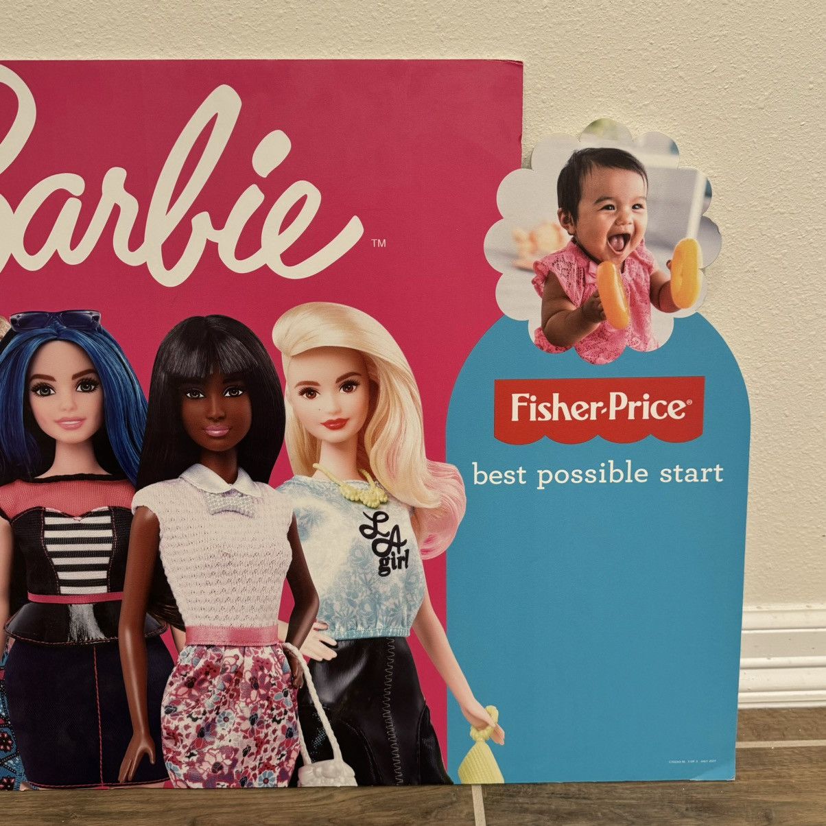 Other × Vintage 2017 Barbie Fisher-Price Retail Store Promo Sign 22x29 Size ONE SIZE - 3 Thumbnail