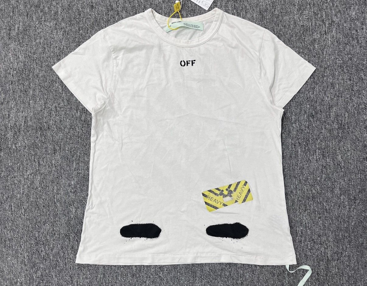 Off-White OFF-WHITE Graffiti Warning Line Short Sleeve T-shirt J16 Size US S / EU 44-46 / 1 - 2 Thumbnail