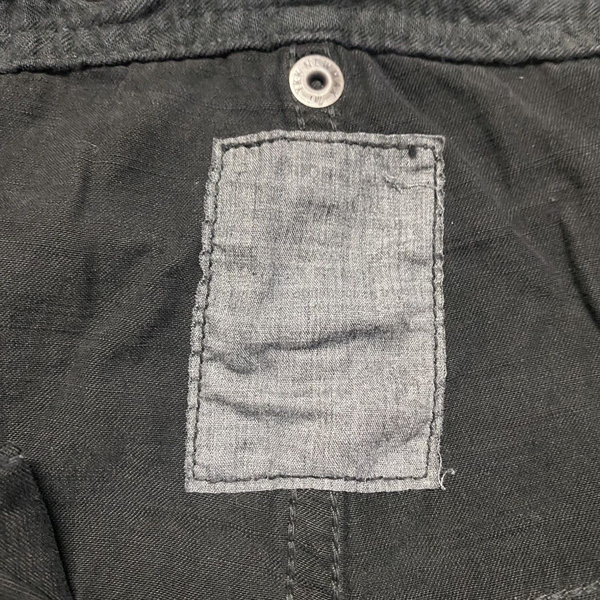 Japanese Brand Japanese Brand Bartack Black Cargo Pants Drawstring Size US 33 - 20 Thumbnail