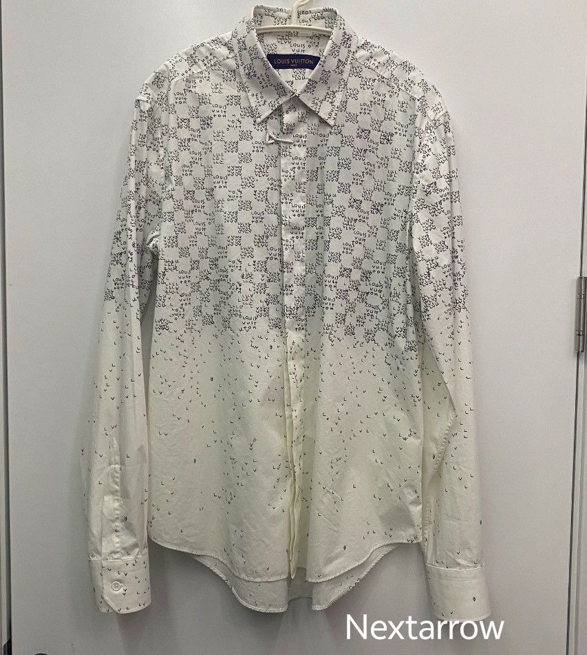 Louis Vuitton Louis Vuitton Full printed airplane shirt 2412-Nextarrow Size 44R - 1 Thumbnail