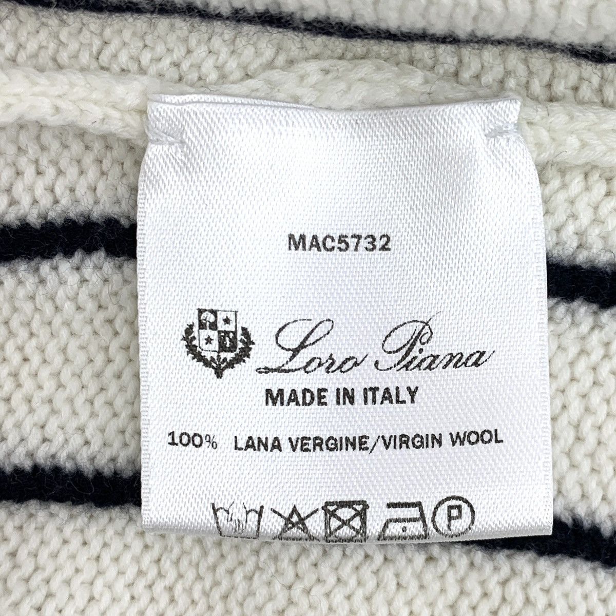 Loro Piana Loro Piana Striped Wool Long Sleeve Knit Sweater K26WX Size M / US 6-8 / IT 42-44 - 6 Thumbnail