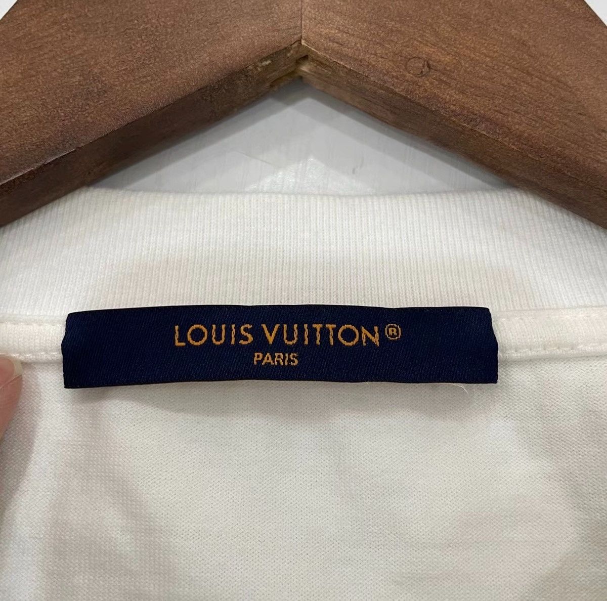 Louis Vuitton Louis Vuitton Embellished Graphic Cotton T-Shirt Size US L / EU 52-54 / 3 - 3 Thumbnail