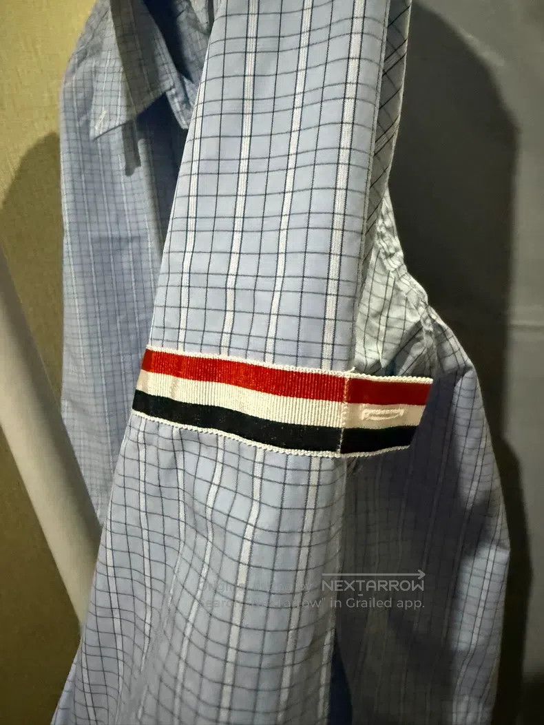 Thom Browne Thom Browne Light blue striped shirt Size US L / EU 52-54 / 3 - 6 Thumbnail