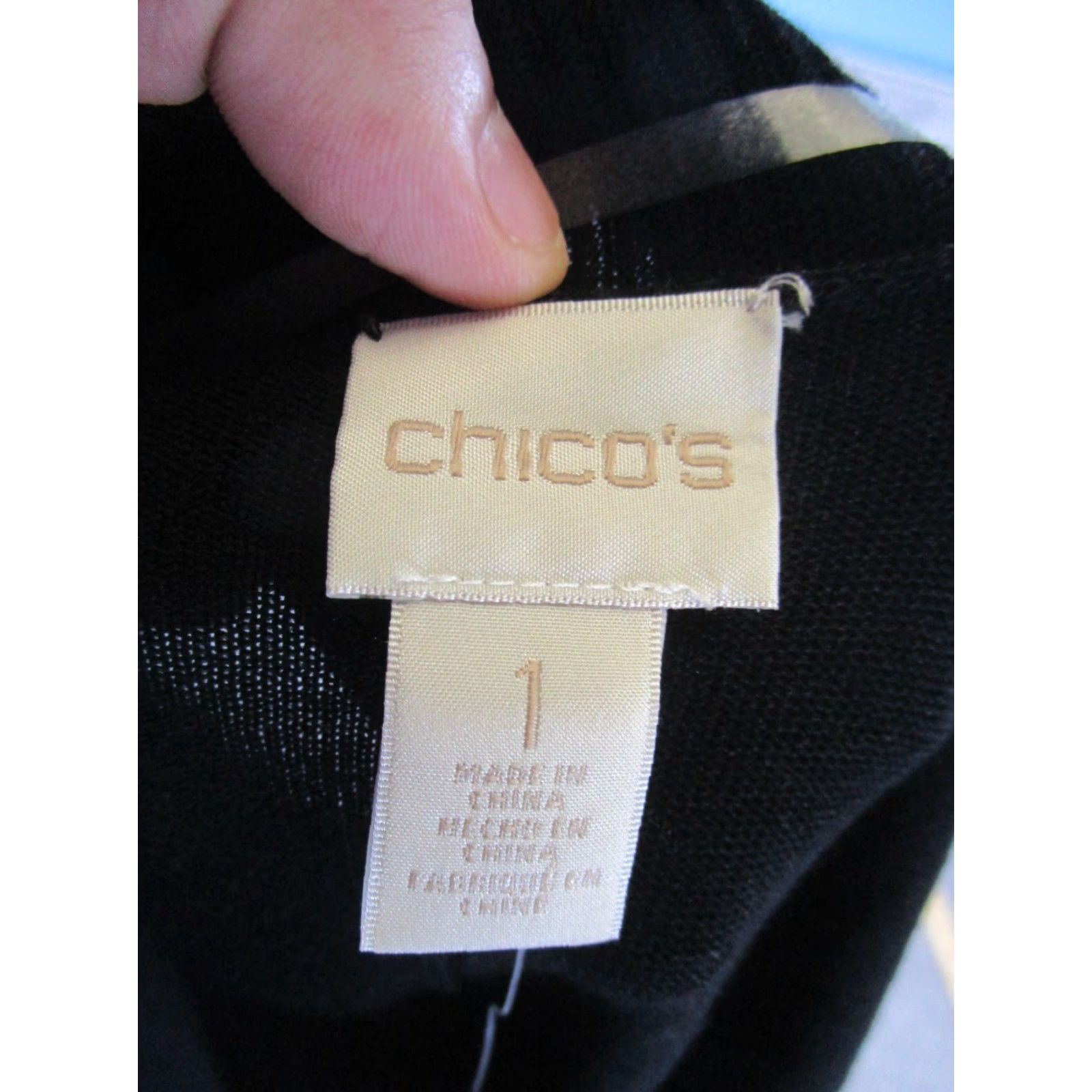 Vintage Chico'S Mindy Vest 1 Rib Detail Womens Sweater Black NEW Size XS / US 0-2 / IT 36-38 - 7 Thumbnail