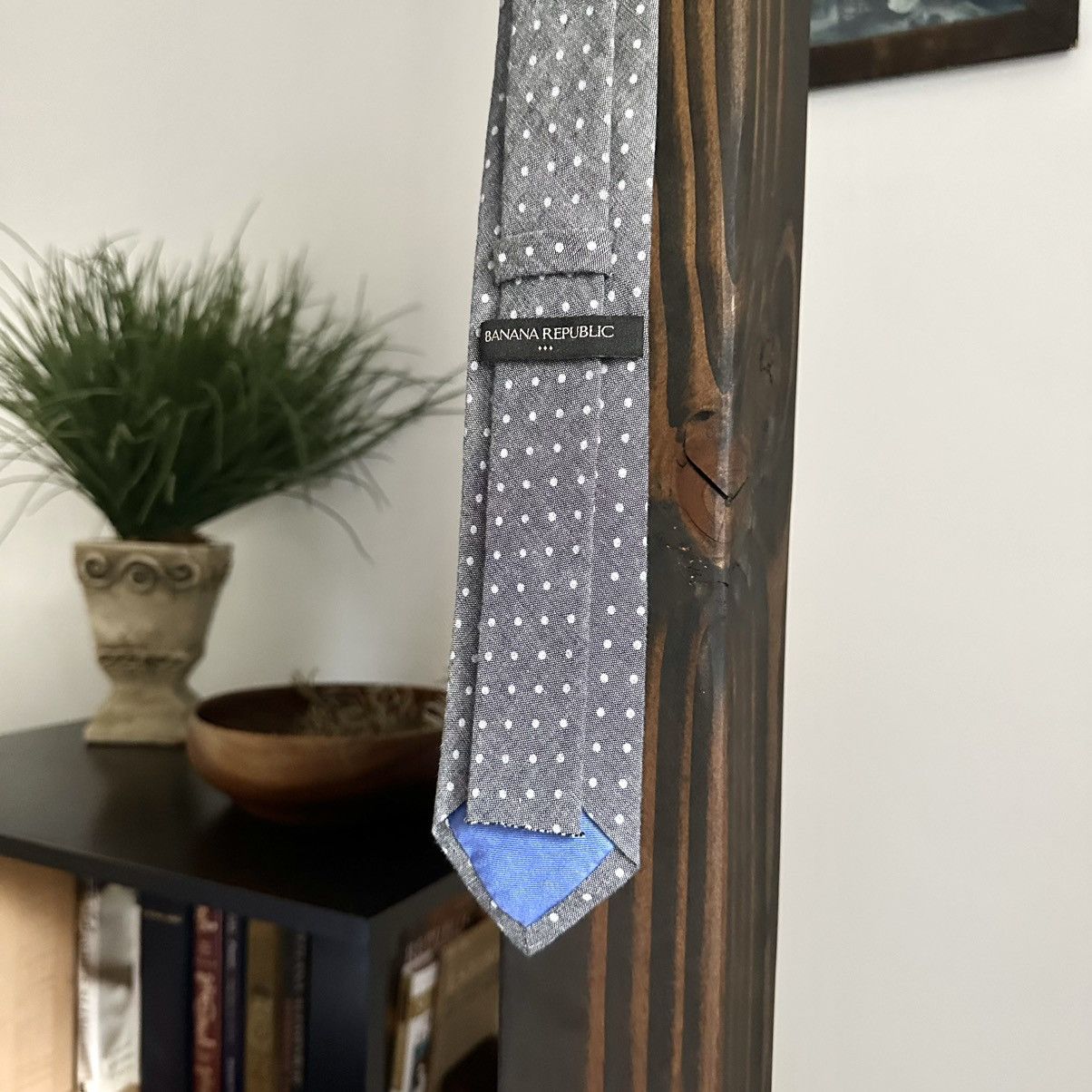 Banana Republic 🌿Banana Republic Polka Dot Tie - Light Grey🌿 Size ONE SIZE - 5 Thumbnail