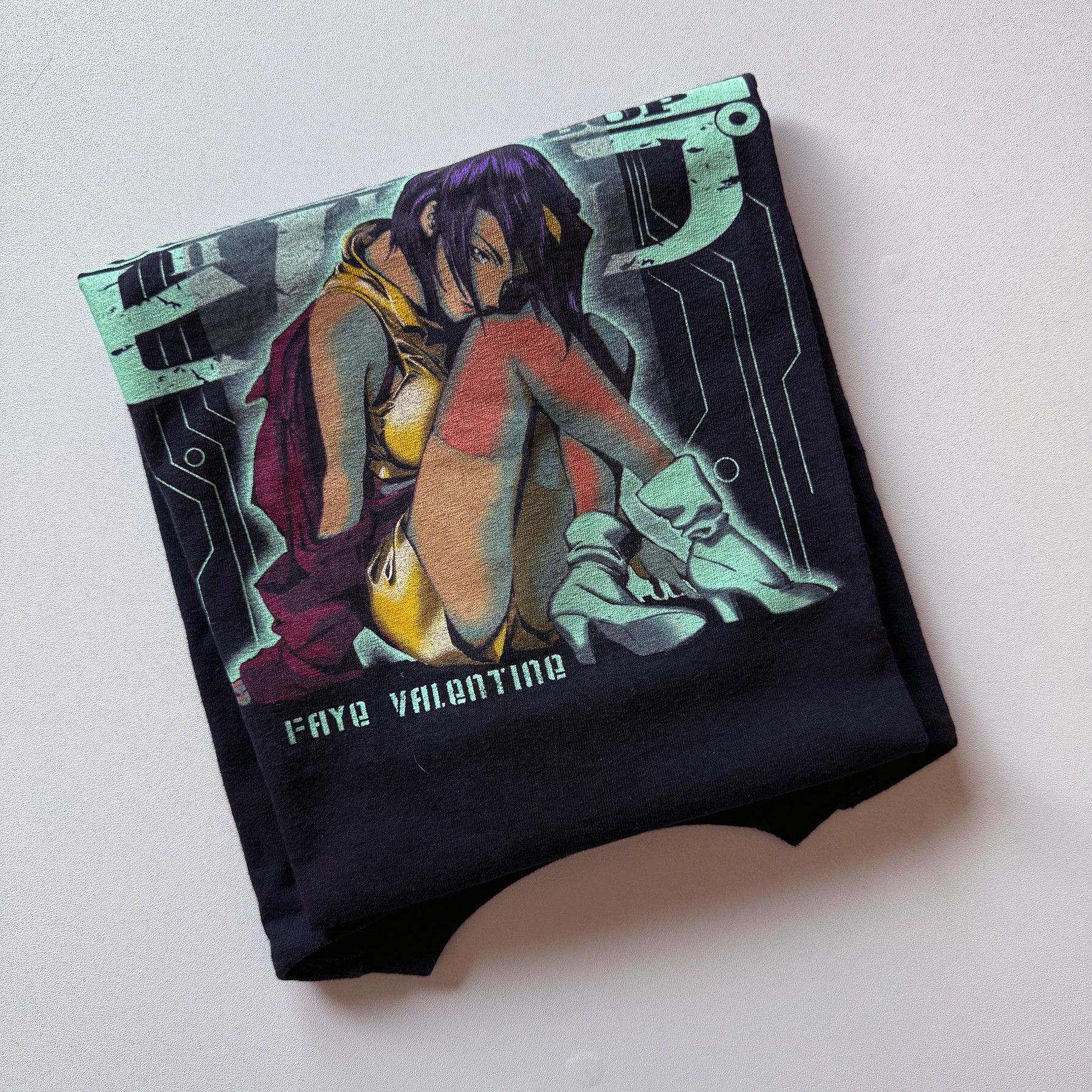Vintage 2000 Vintage Cowboy Bebop Faye ODM Grail Tee (THRASHED) Size US M / EU 48-50 / 2 - 13 Thumbnail