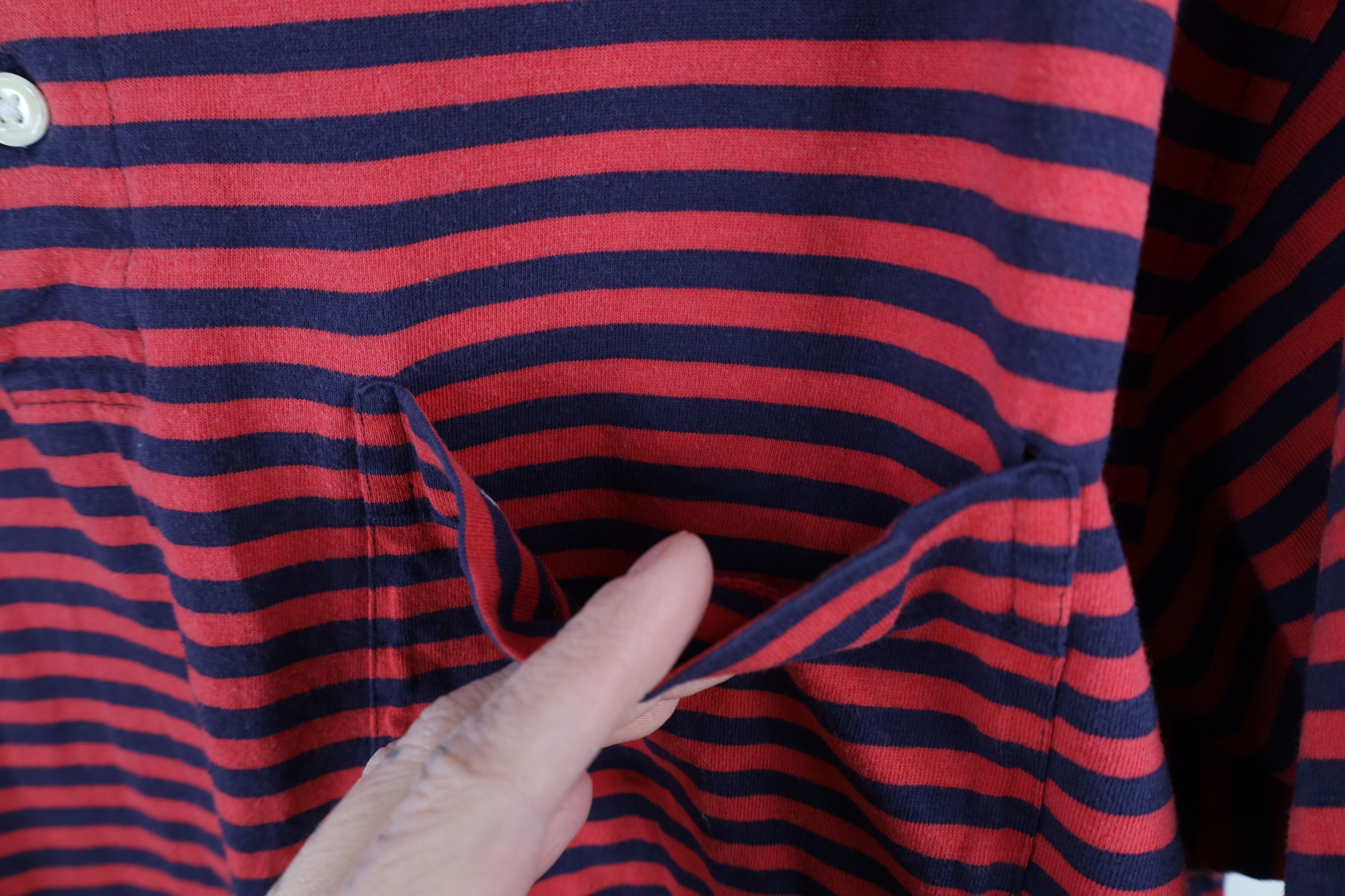 Christian Dior Monsieur × Vintage Vintage 90s Christian Dior Spell Out Striped Polo Shirt Size US M / EU 48-50 / 2 - 5 Thumbnail