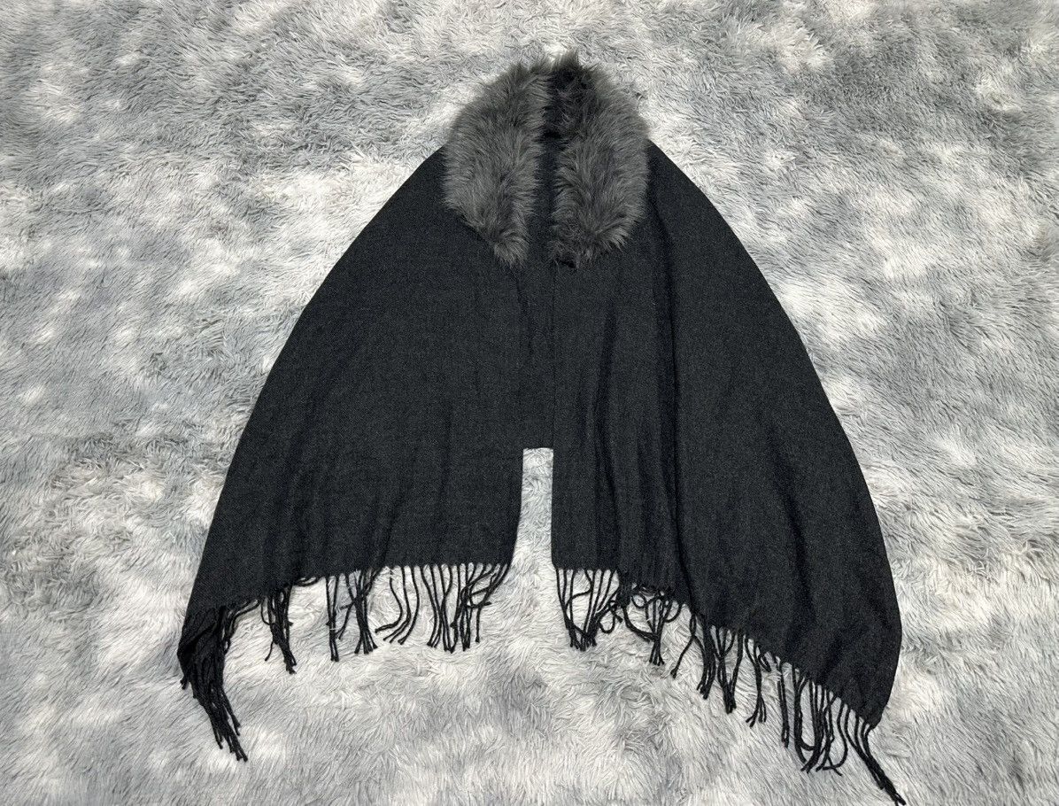 If Six Was Nine 🔥Sick Y2K Japanese Fur Stole Capes Scarf Vkei Punk Size US XL / EU 56 / 4 - 1 Thumbnail