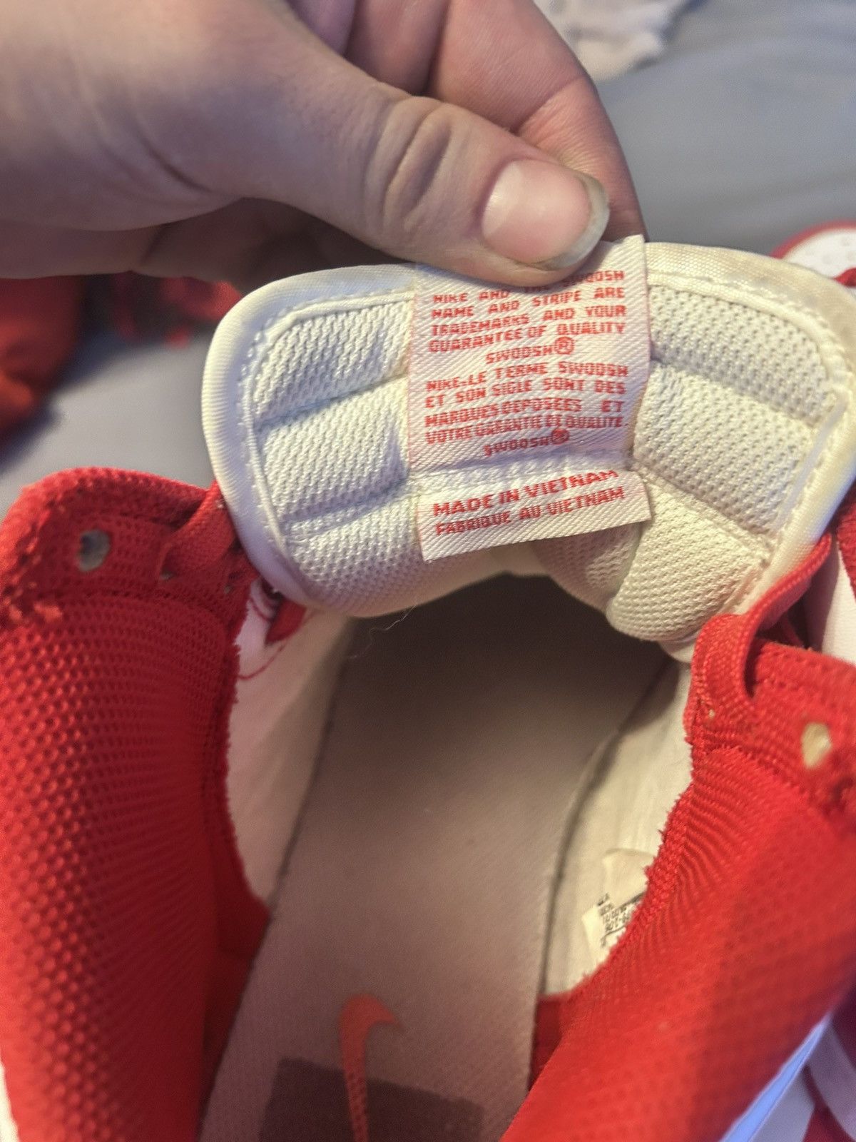 Nike × Vintage Nike Dunk Hi Championship Red Size US 8.5 / EU 41-42 - 5 Thumbnail