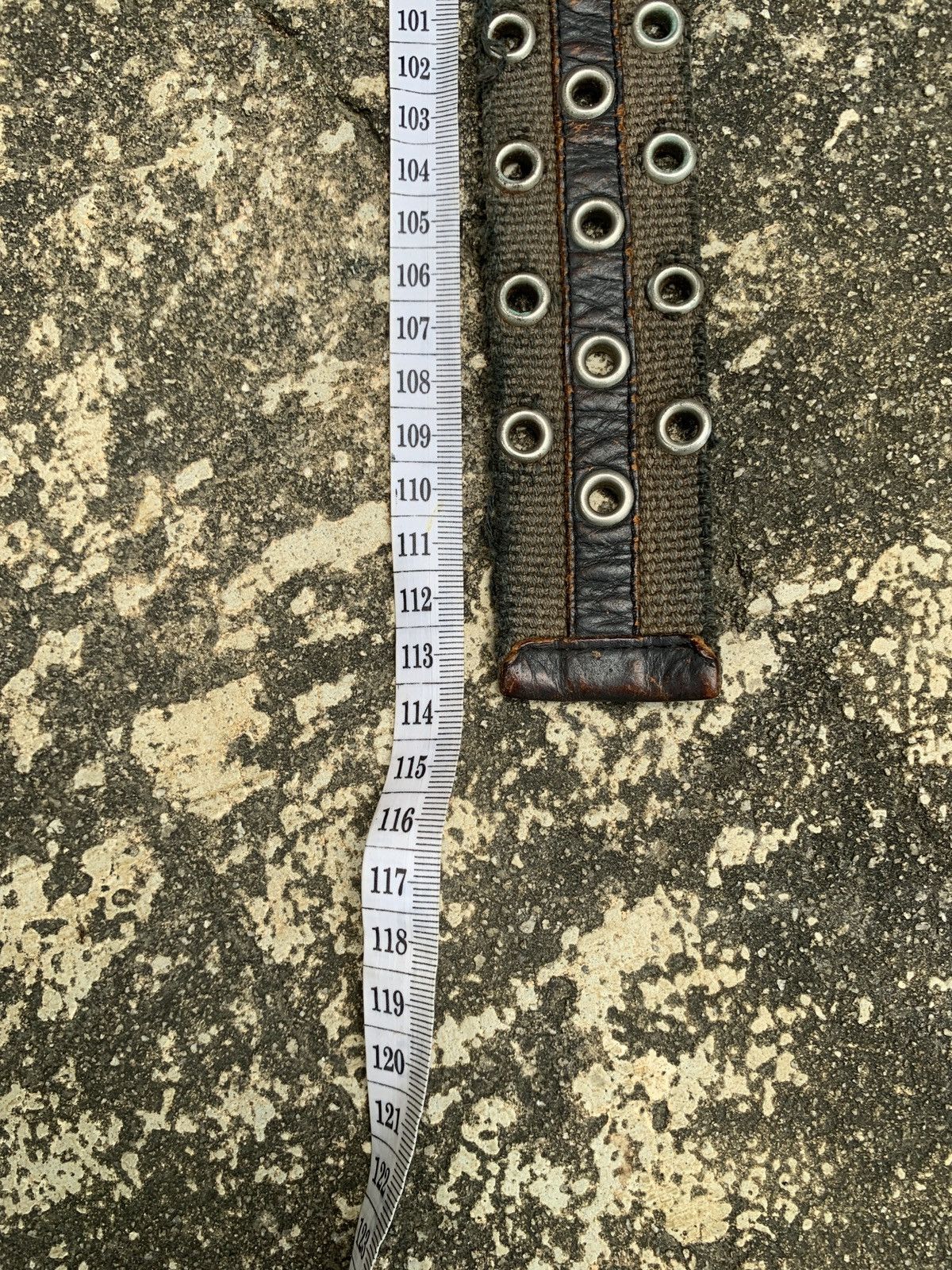 Armani Exchange × Seditionaries Armani Exchange Italy Genuine Leather Eyelete Spike Belt Size ONE SIZE - 7 Thumbnail