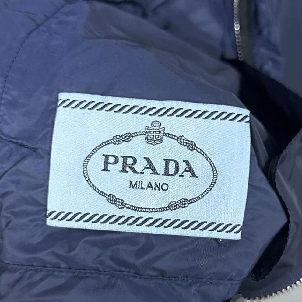 Prada PRADA dark blue triangle logo shell jacket 95 new 38 Size XS / US 0-2 / IT 36-38 - 4 Thumbnail
