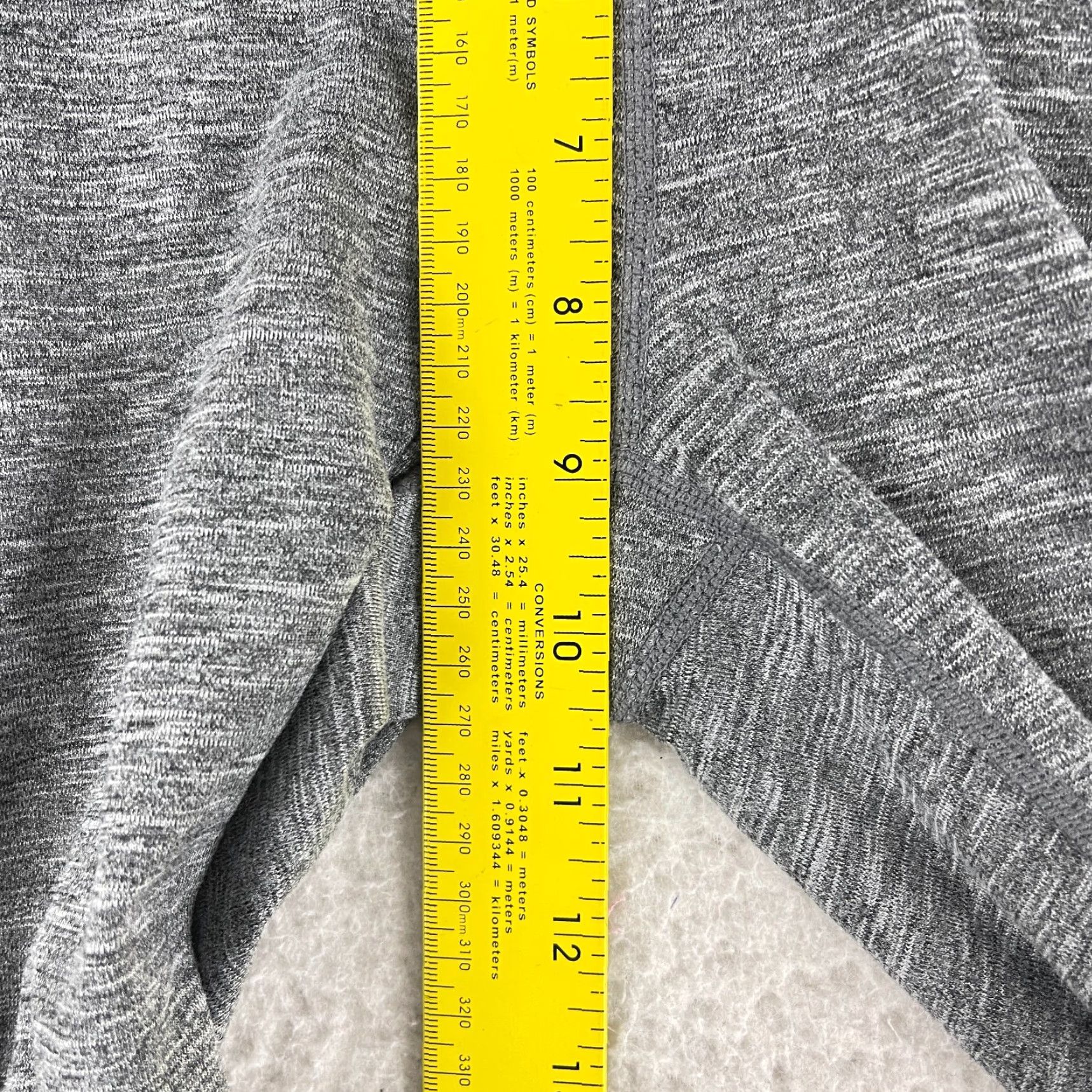 Prana prAna Gray Pull On Calf Length Leggings Womens Activewear Stretch Size Small Size 42" / US 20 - 5 Thumbnail