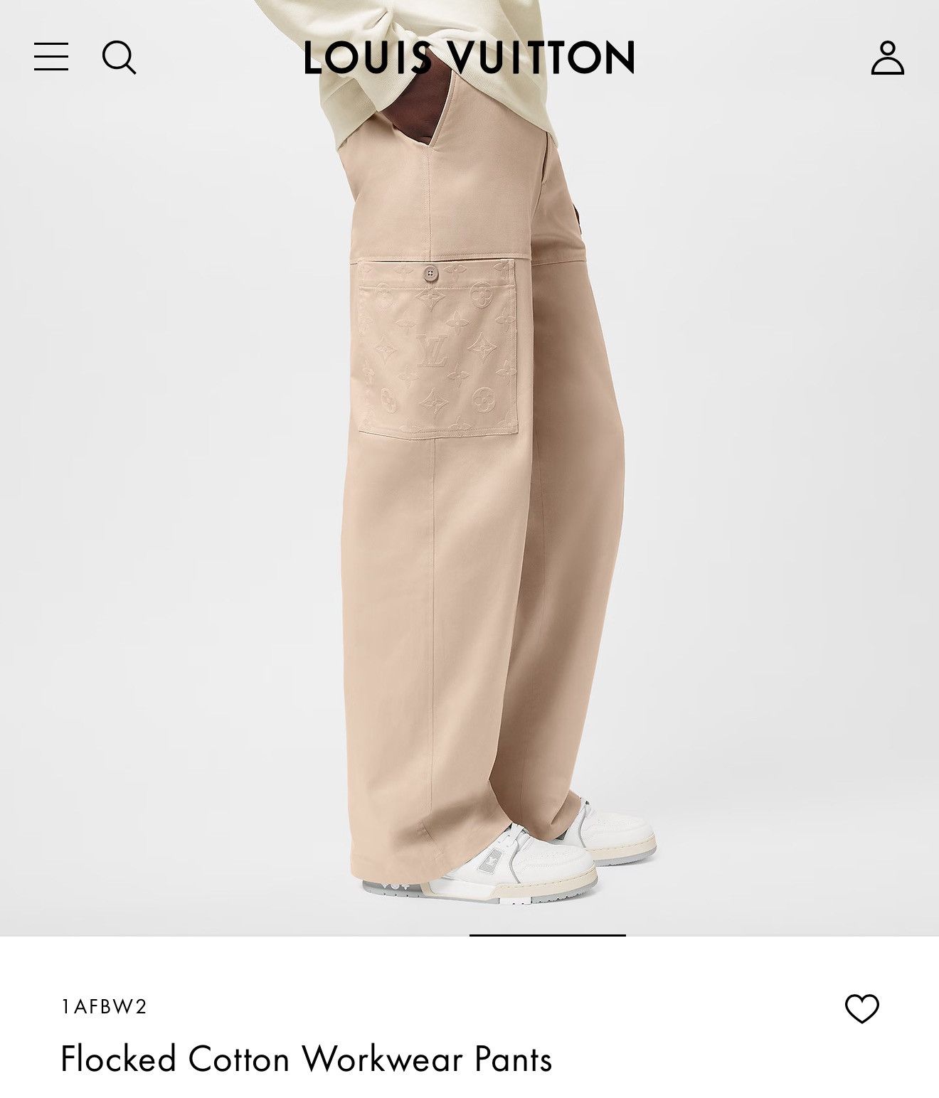 Louis Vuitton Louis Vuitton beige monogram cargo pants 50 Size US 33 - 1 Thumbnail
