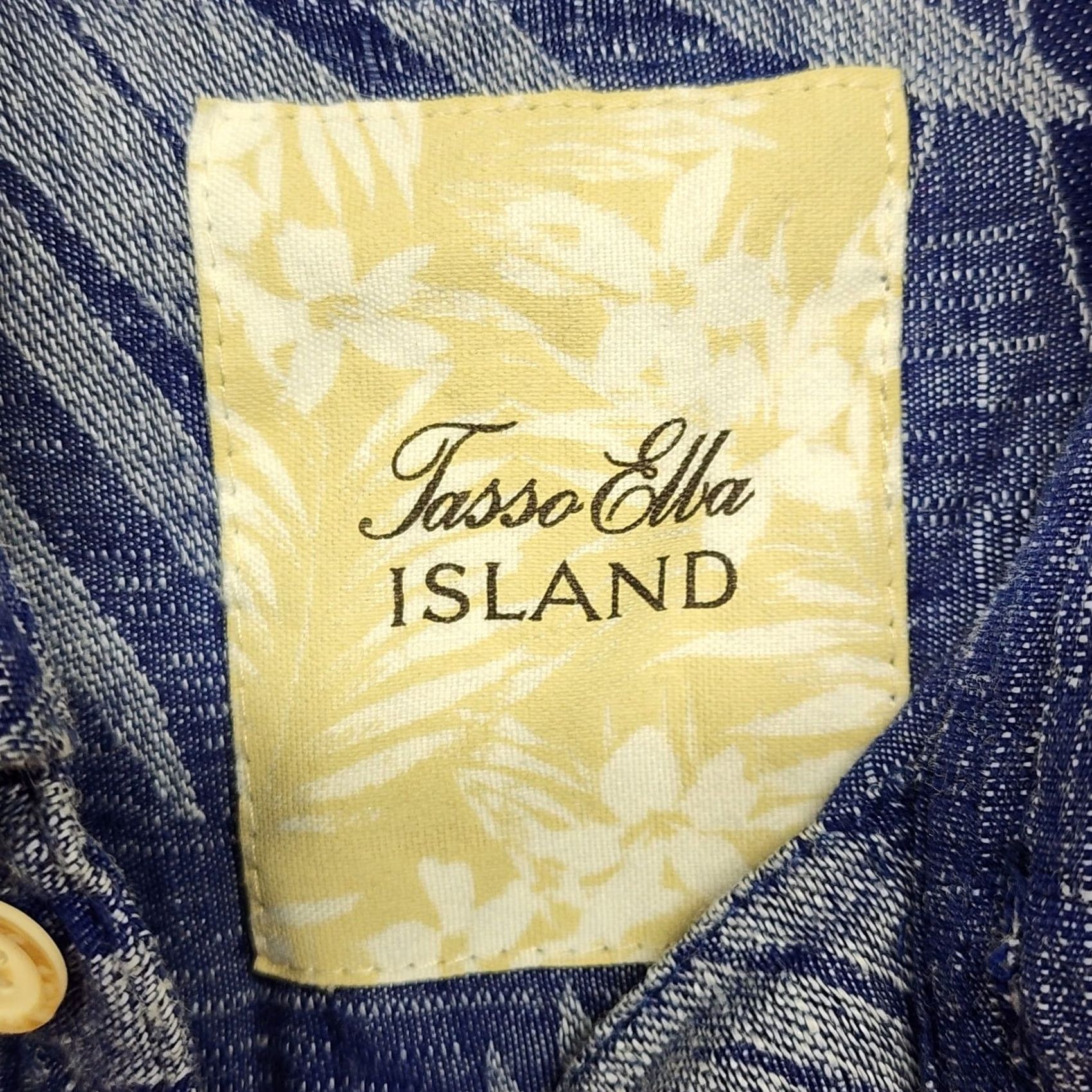 Tasso Elba Tasso Elba Island Shirt XL Men Blue Silk Linen Short Sleeve Button-Up Floral Button-Up Shirt Size US XL / EU 56 / 4 - 3 Thumbnail