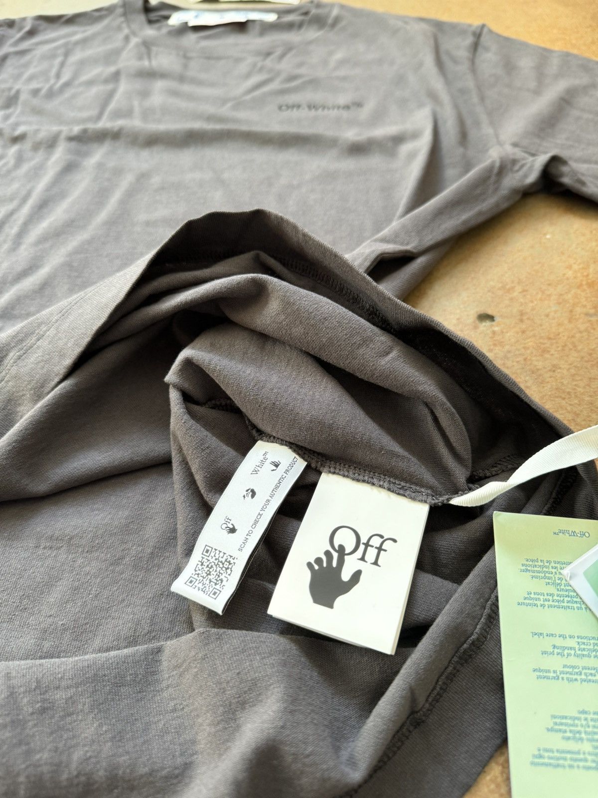 Off-White Diag Print Tee Black Medium