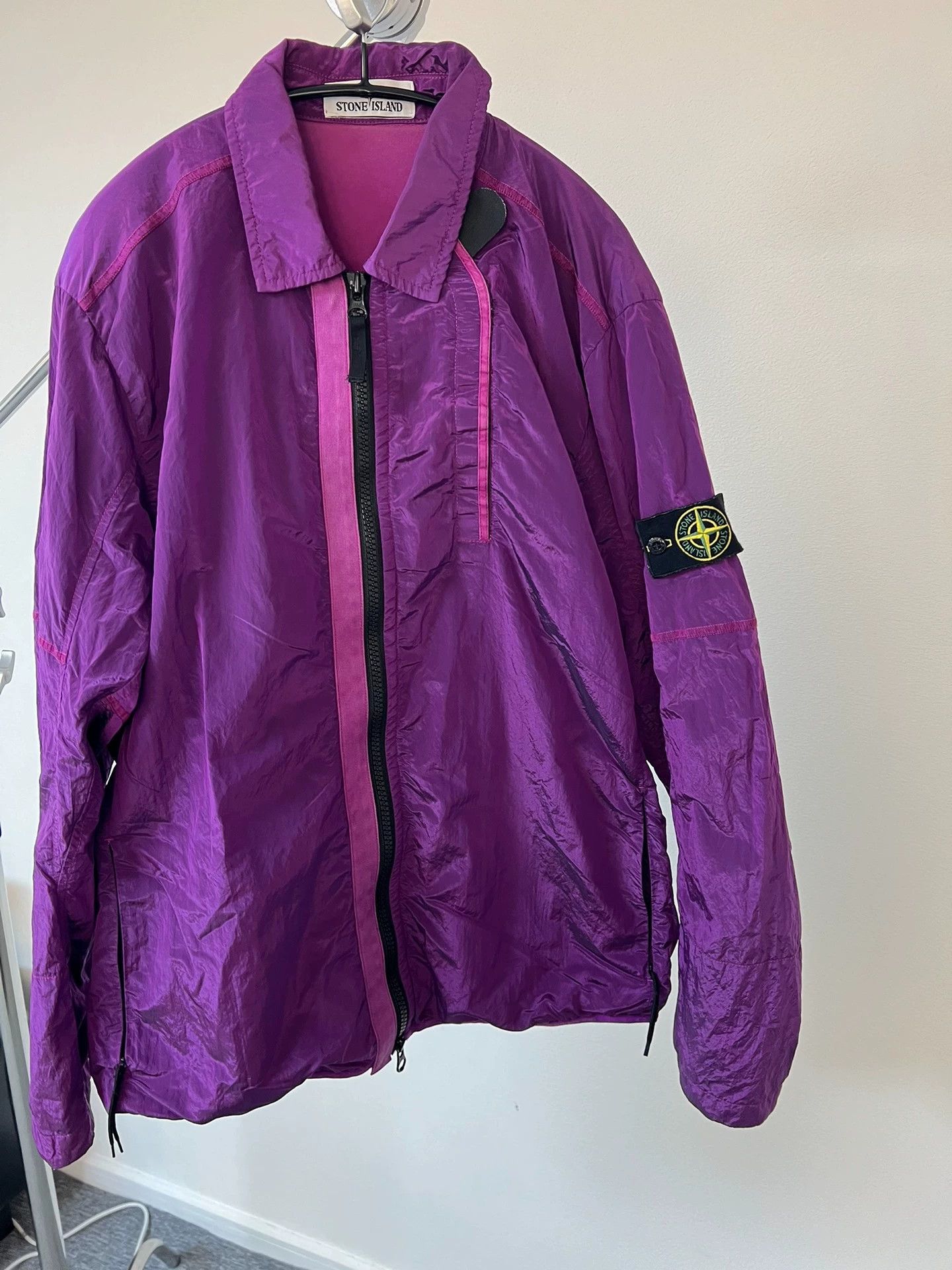 Stone Island Stone Island 18FW Metallic Nylon Grape Purple Size US L / EU 52-54 / 3 - 2 Thumbnail