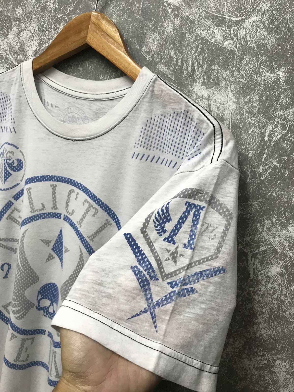 Affliction × Ed Hardy × Southpole Affliction Skull Live Fast Y2K Graphic Tee Size US L / EU 52-54 / 3 - 4 Thumbnail