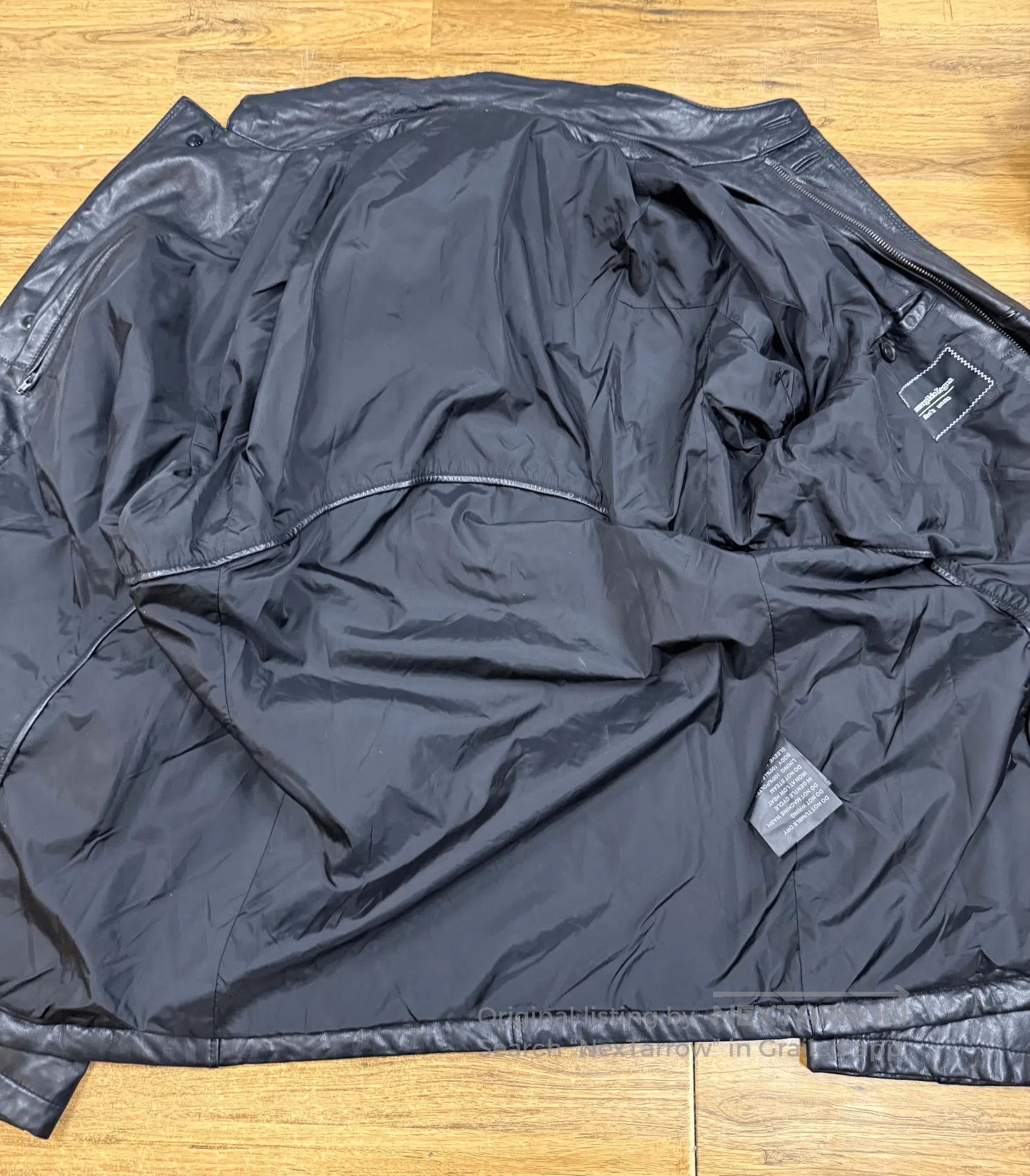 Ermenegildo Zegna Zegna Men's Leather Jacket Business Casual. Size US L / EU 52-54 / 3 - 3 Thumbnail