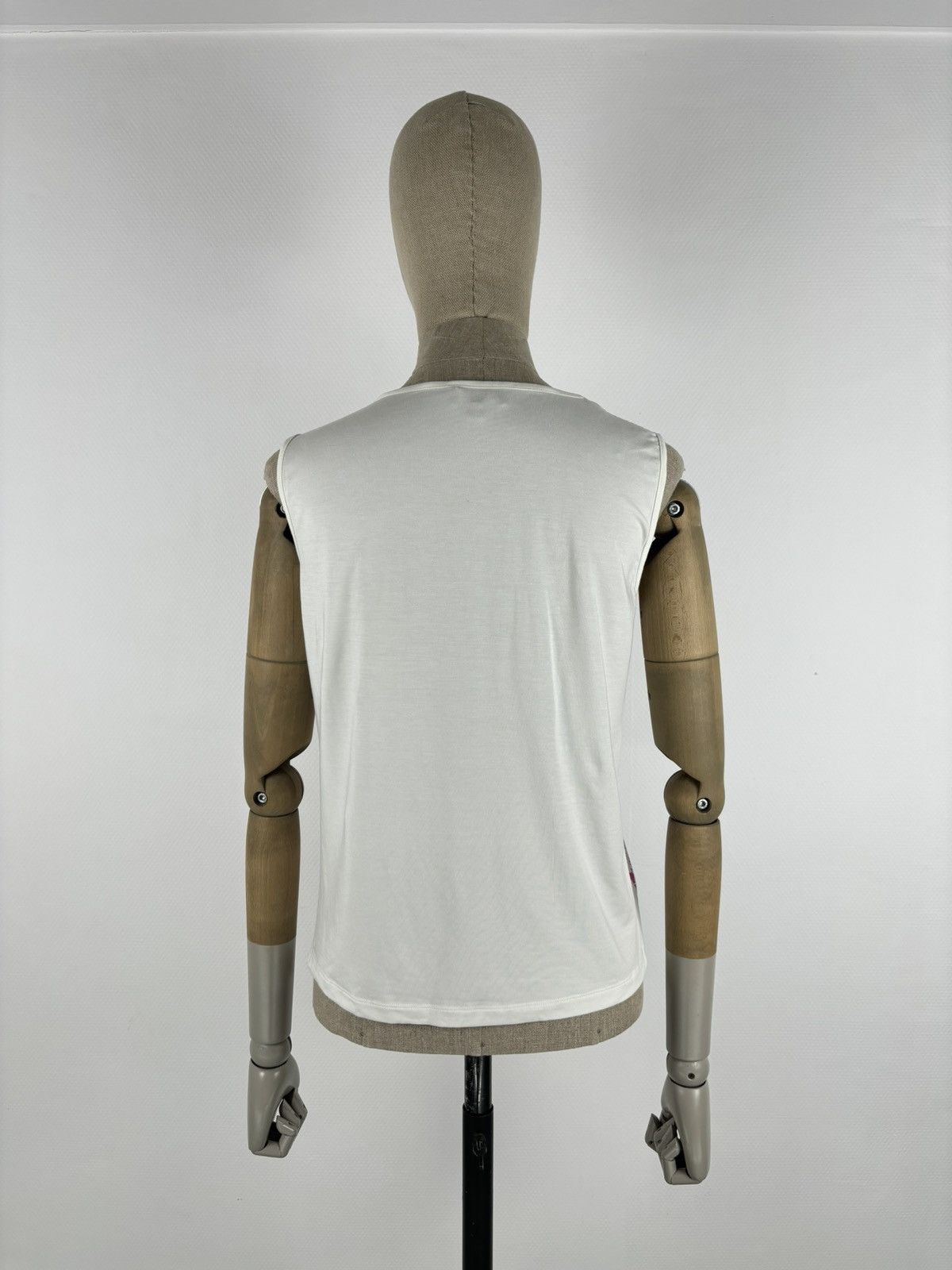 Burberry Y2K Prorsum London Monogram Print Nova Check Sleeveless Tank Top Blouse T-Shirt 48 Size M / US 6-8 / IT 42-44 - 4 Thumbnail