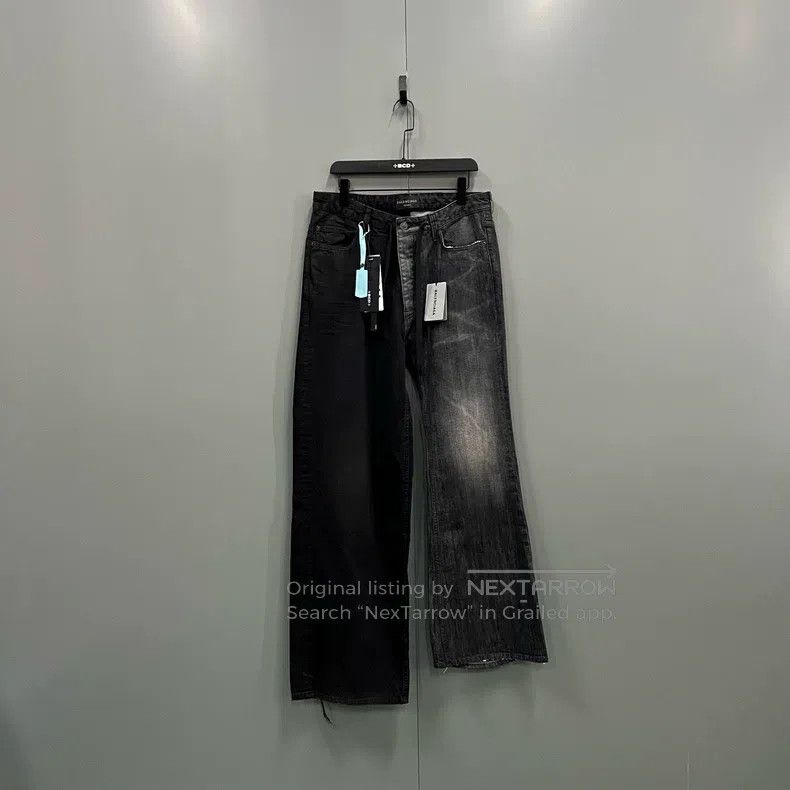 Balenciaga Balenciaga size S Asymmetrical Denim Pants Size US 27 - 1 Thumbnail