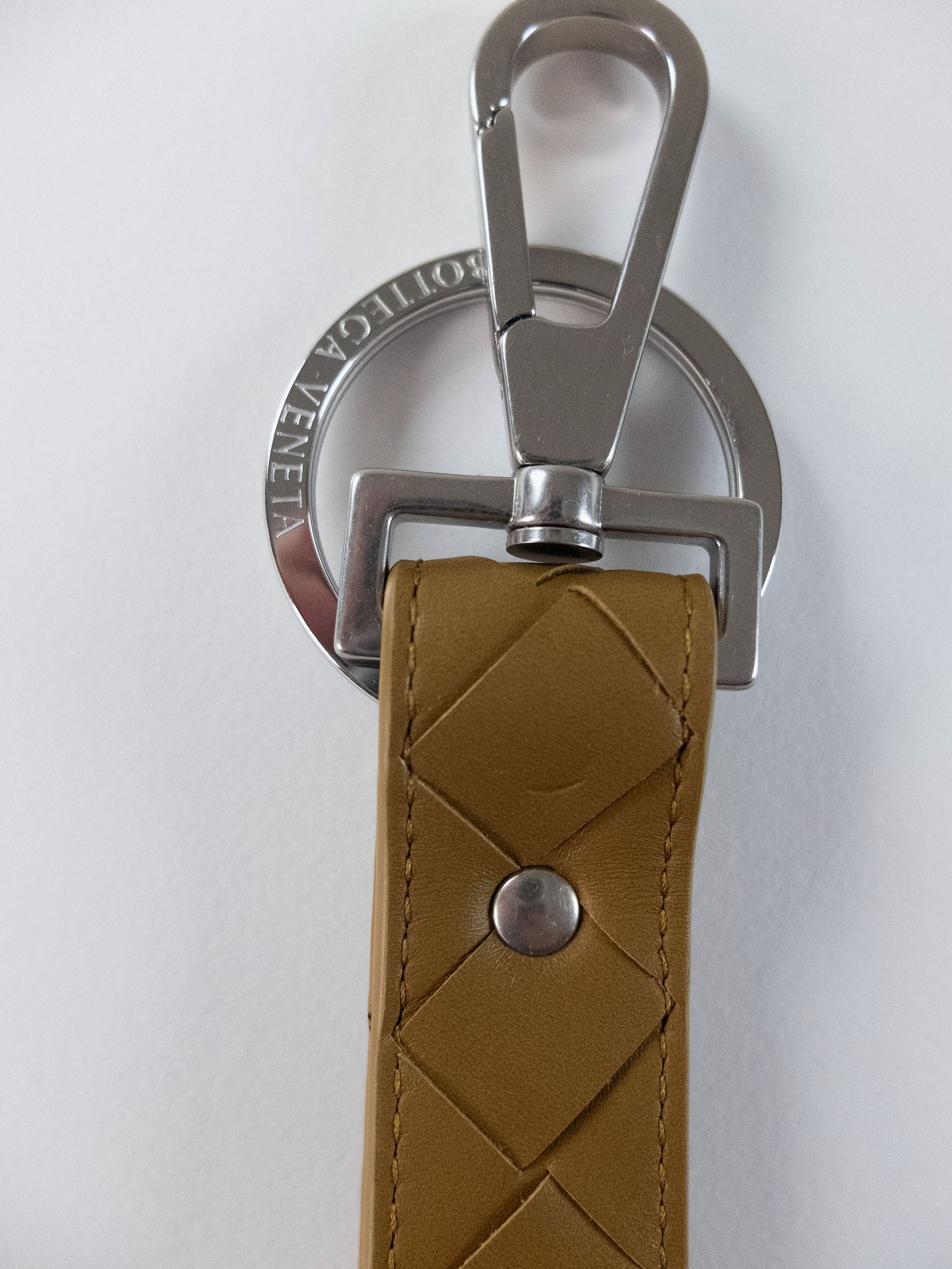 Bottega Veneta BOTTEGA VENETA brown intrecciato woven leather keyring q Size ONE SIZE - 2 Thumbnail