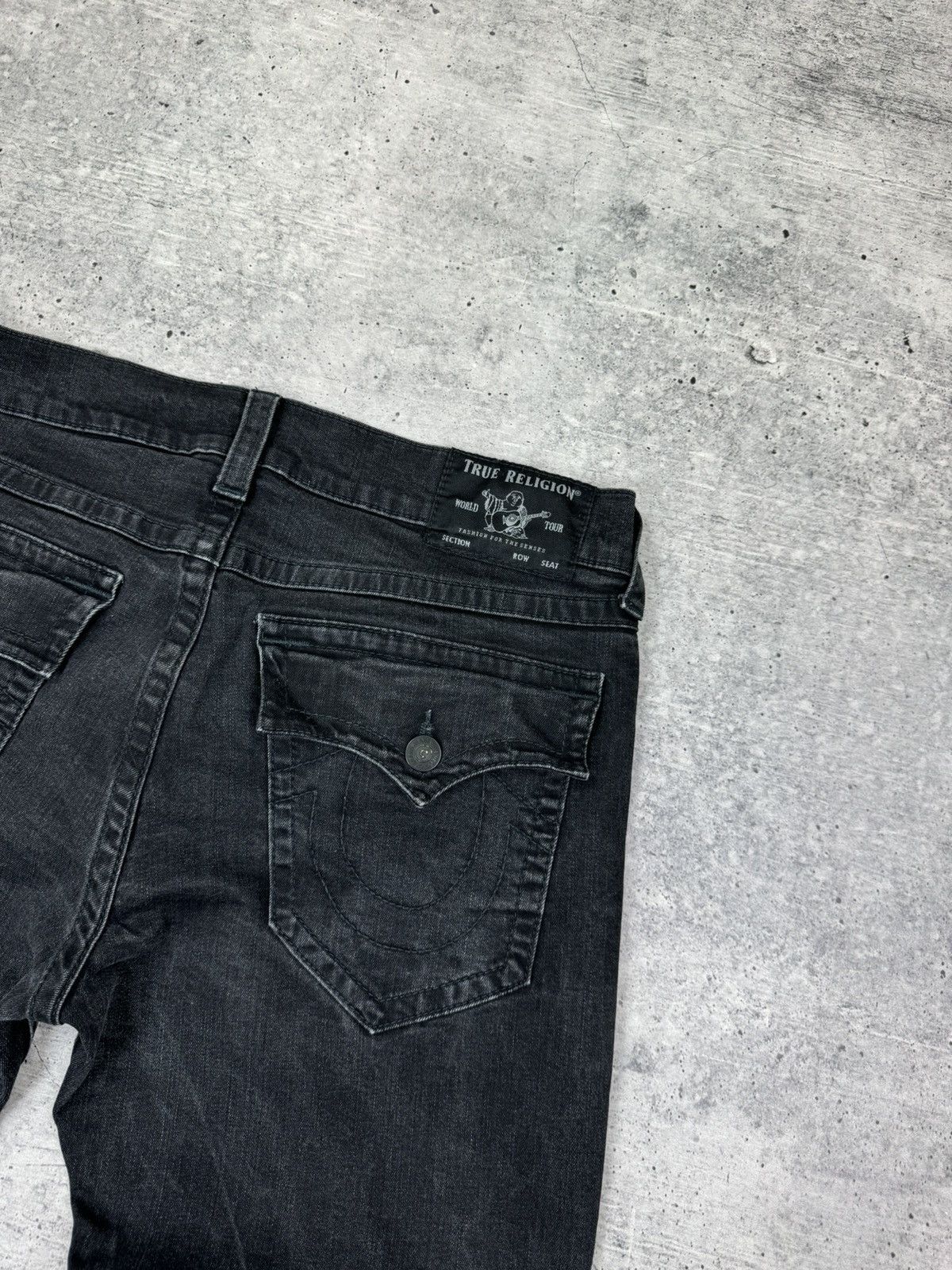 True Religion Vintage True Religion Rocco Black Stonewashed Denim Jeans 36 Size US 36 / EU 52 - 25 Thumbnail