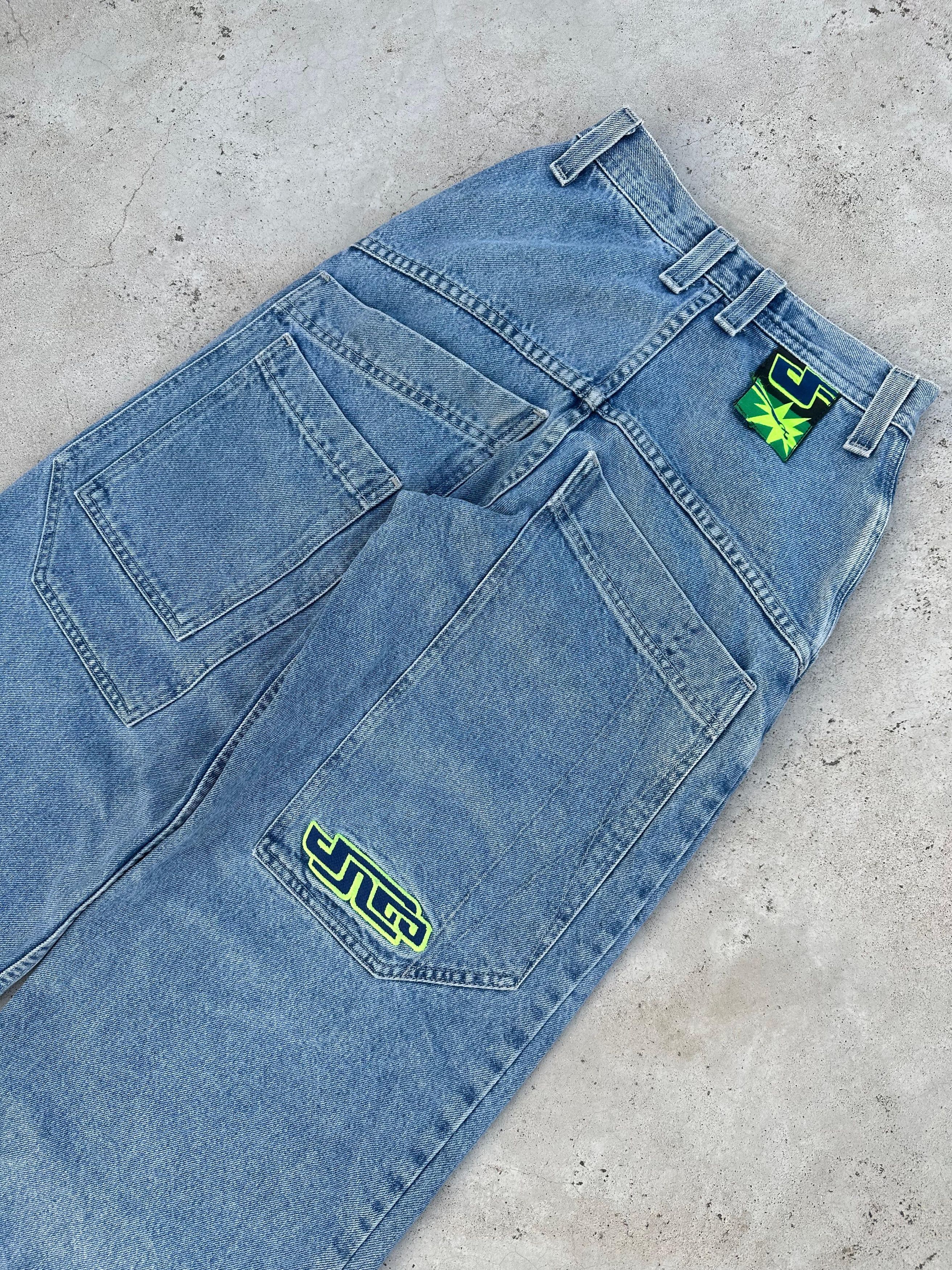 JNCO 90's Rare💥Vintage Jnco Powersurges wide leg baggy 27×30 Size US 27 - 1 Thumbnail