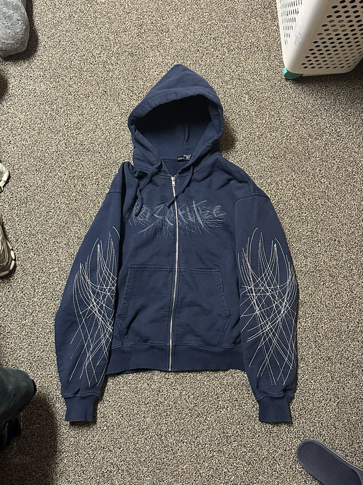 Derschutze Sashiko zip up Size US XL / EU 56 / 4 - 2 Thumbnail