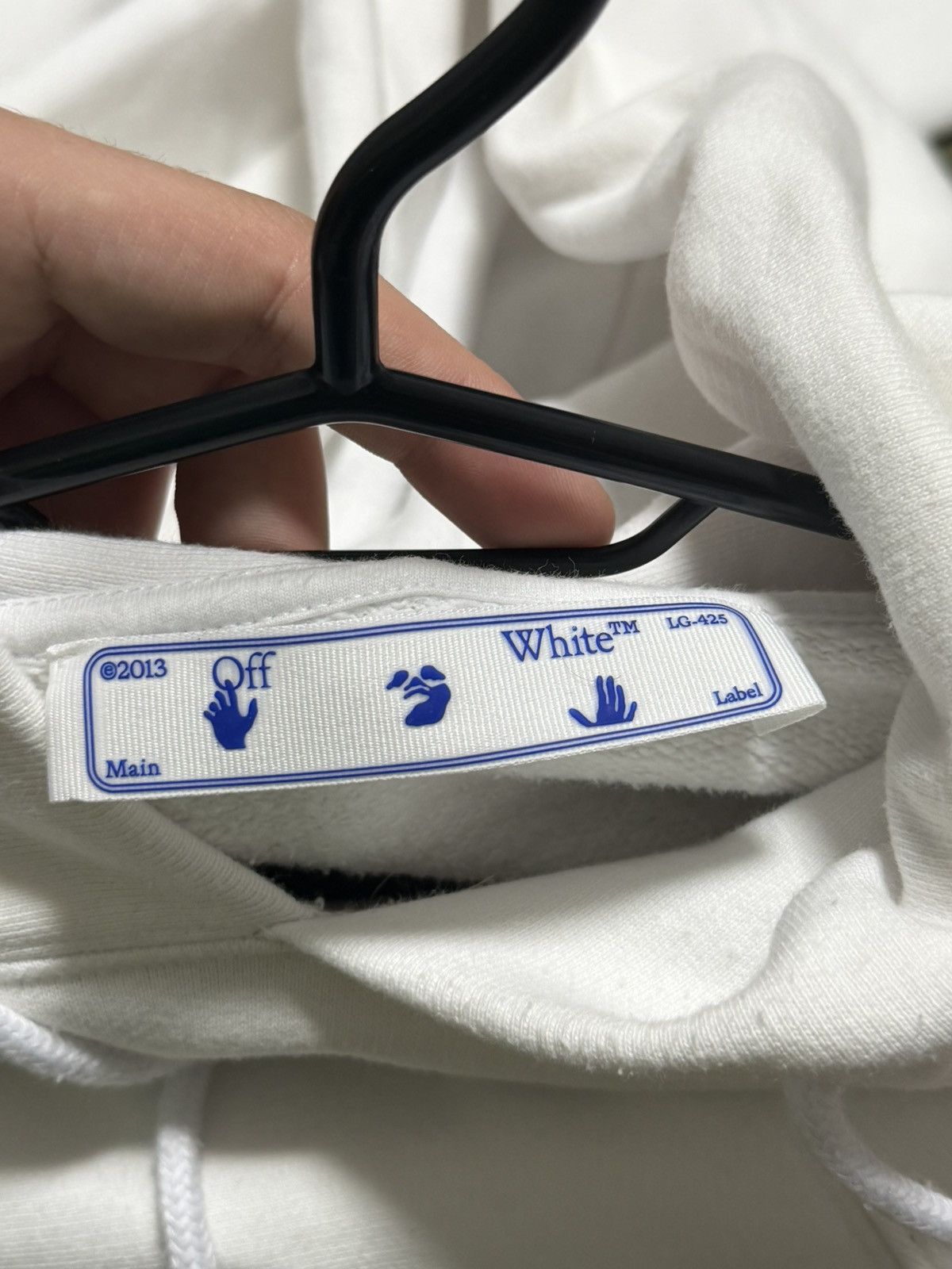 Off-White OFF WHITE CARAVAGGIO PAINTING WHITE HOODIE Size US L / EU 52-54 / 3 - 8 Thumbnail