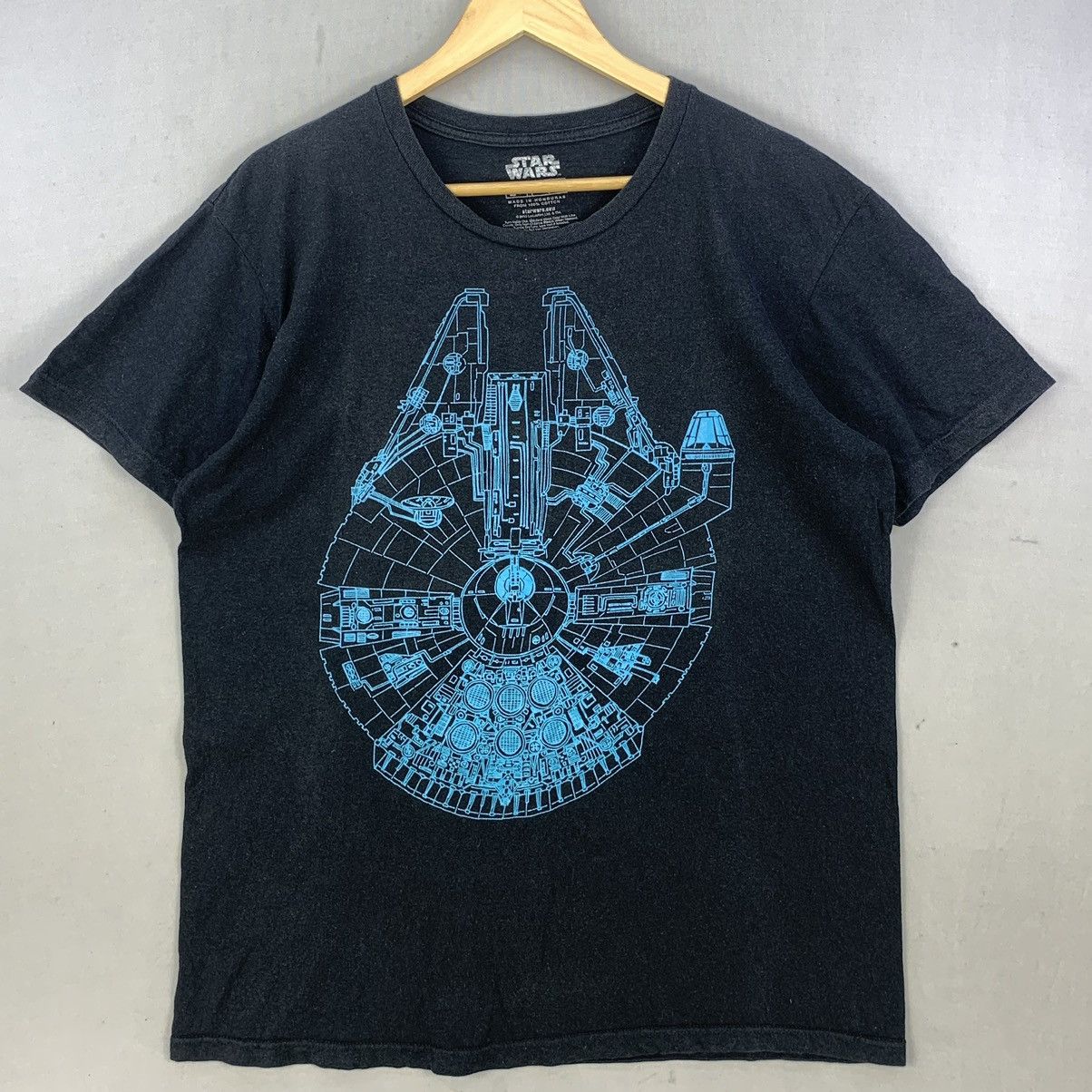 Star Wars Y2K Star Wars Millenium Falcon Blueprint Tshirt Size US L / EU 52-54 / 3 - 3 Thumbnail