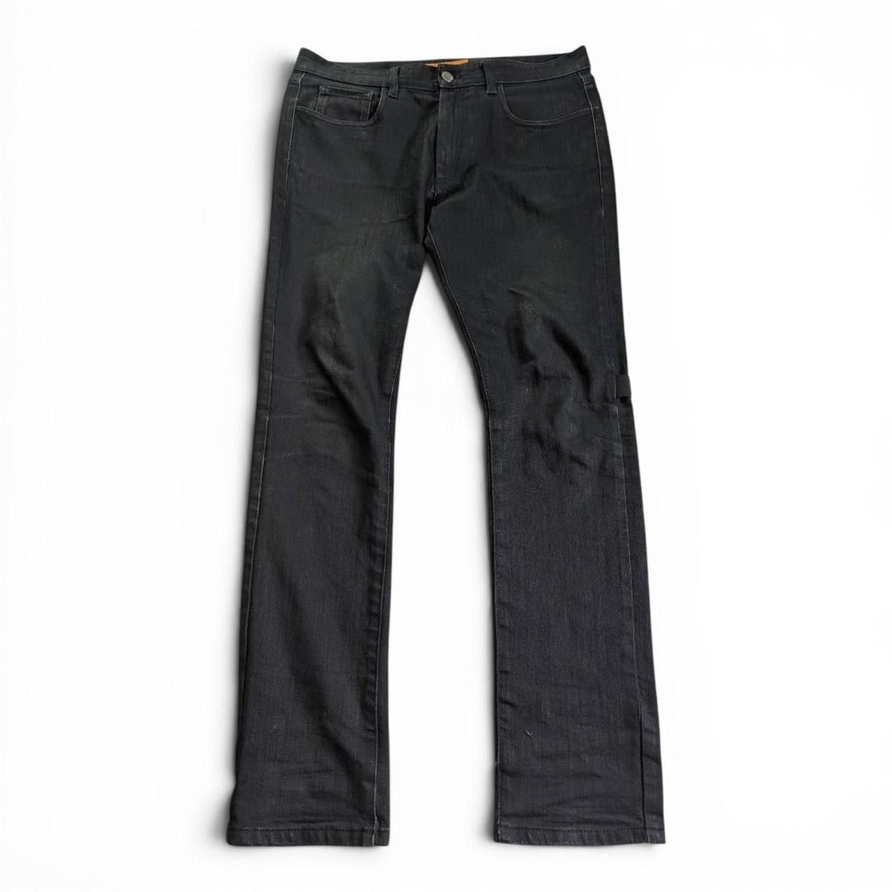 Raf Simons Raf Simons Black Waxed Denim Abus Lang Size US 32 / EU 48 - 1 Thumbnail