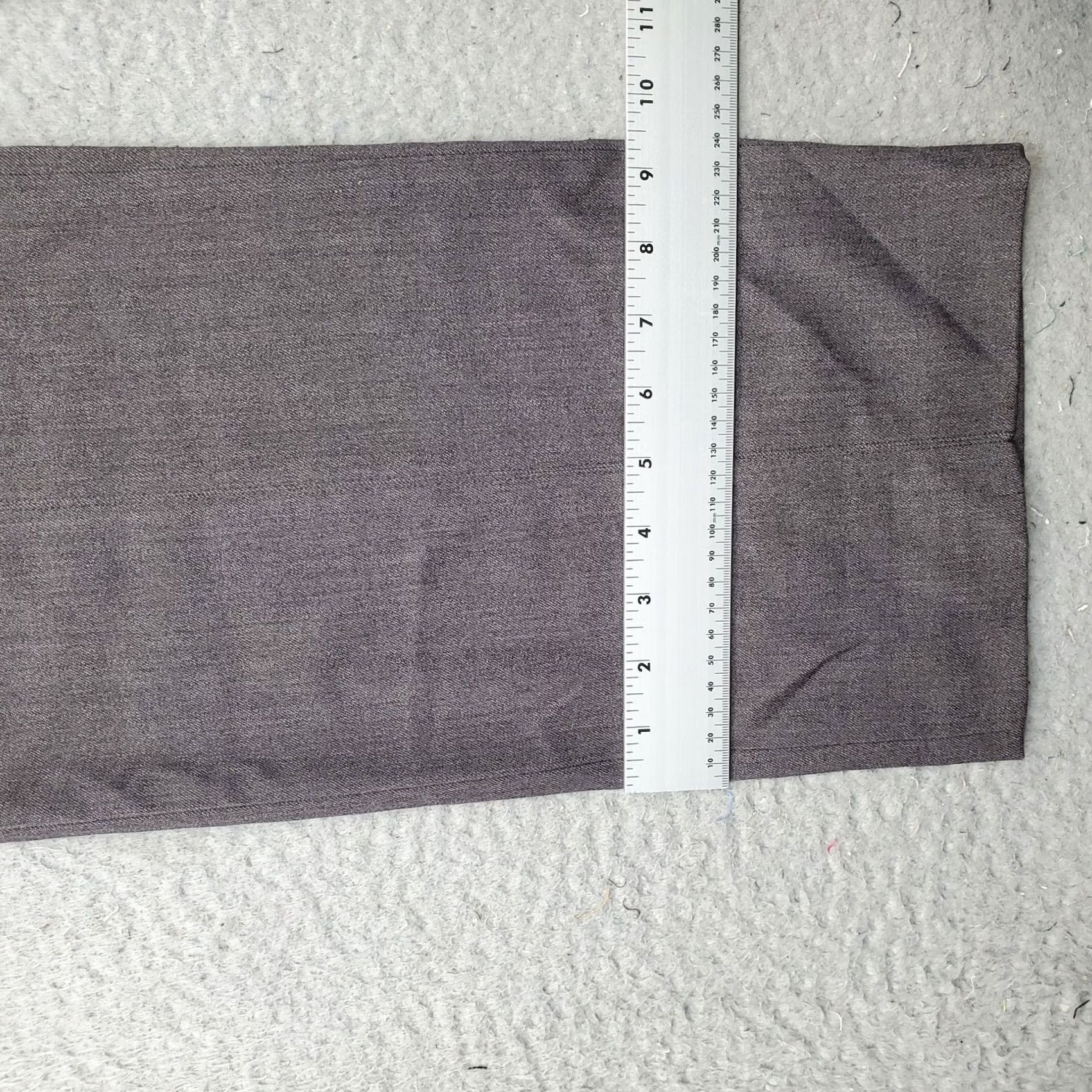 Vintage Rafaella Pants Women's 10 Gray Slimming Curvy Straight Leg Stretch High Waist Pants Size 32" / US 10 / IT 46 - 5 Thumbnail