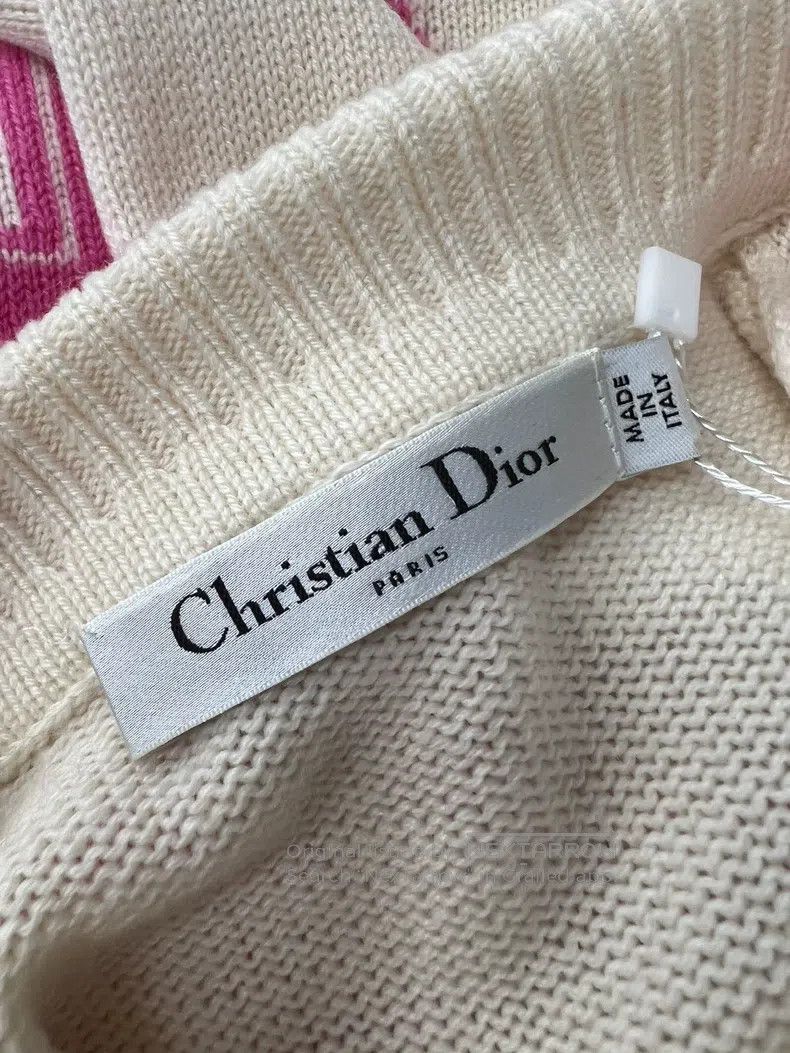 Dior Dior Beige pink Vibe five-pointed star lapel knitted cashm Size XS / US 0-2 / IT 36-38 - 3 Thumbnail