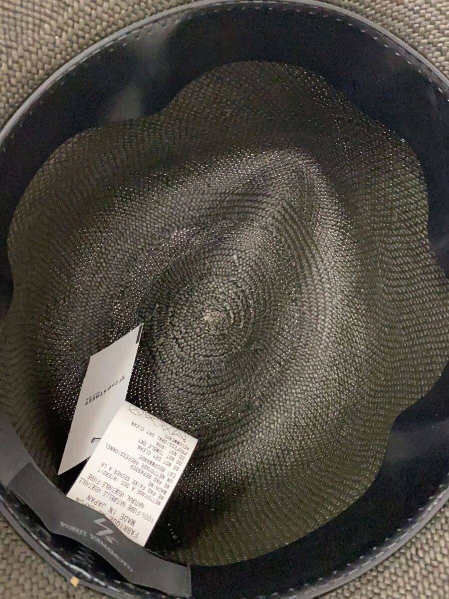 Yohji Yamamoto YOHJI YAMAMOTO Natural Grass/Black/Solid/Hat Size ONE SIZE - 4 Thumbnail