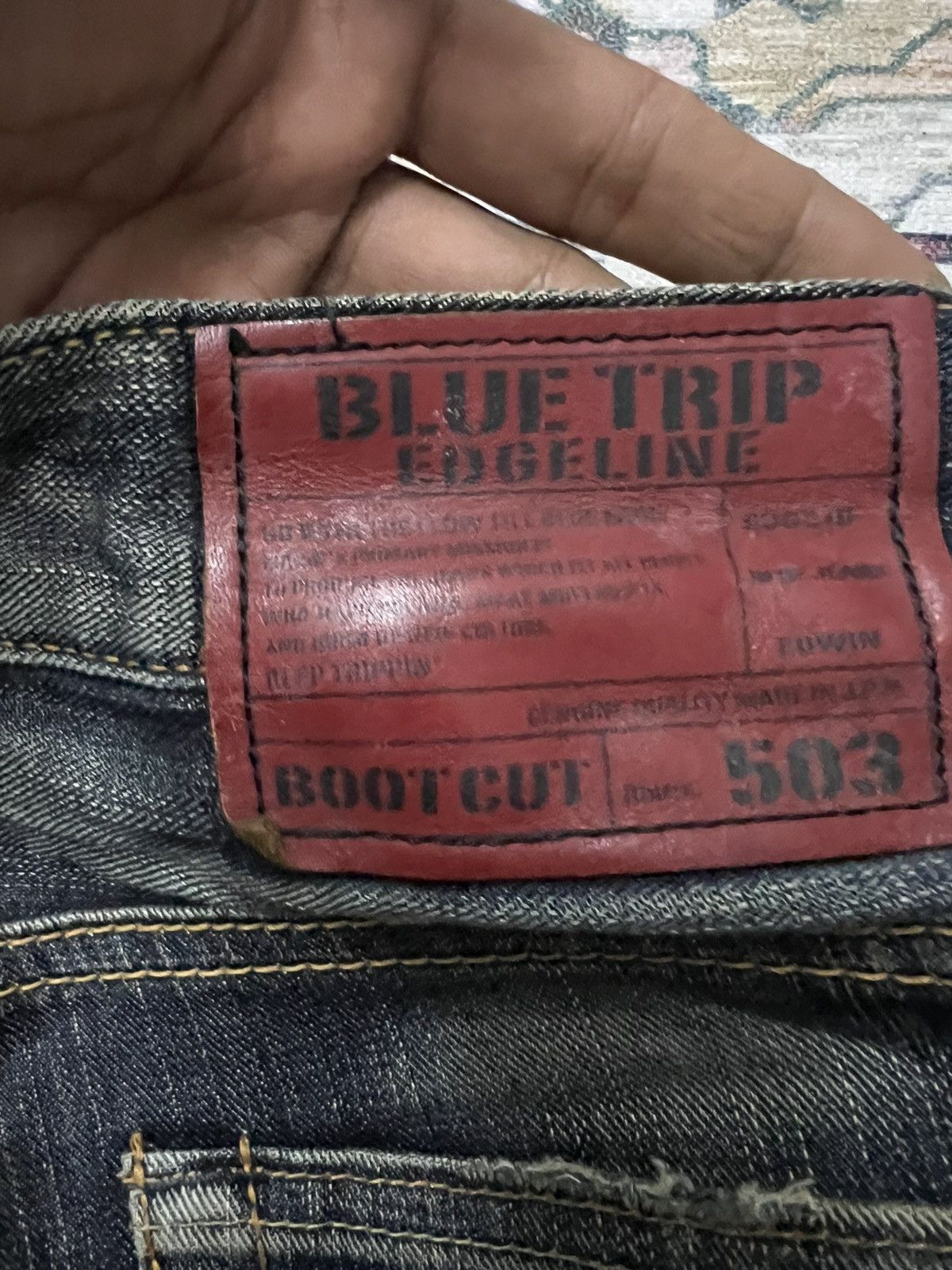 Japanese Brand × Vintage FLARED💥RUSTY EDWIN 503 BOOT DISTRESSED DENIM PANT Size US 31 - 9 Thumbnail