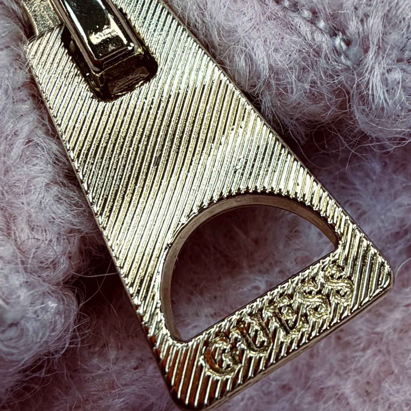 Guess Guess Jacket Womens Small Pink Wool Blend Moto Biker Gold Zipper Lined Coat Size S / US 4 / IT 40 - 4 Thumbnail