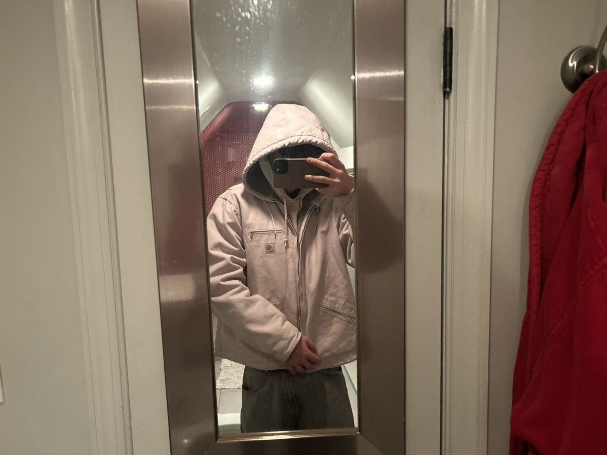 Carhartt Carhartt WJ141 532 Light Pink Canvas Sherpa Lined Jacket XL Size XL / US 12-14 / IT 48-50 - 7 Thumbnail