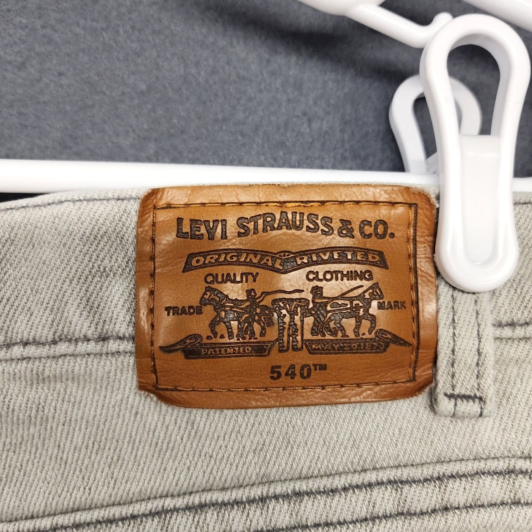 Levi's VINTAGE Levi's Jeans Men 36x30 Grey 540 Flex Distress Brown Tab 90s Tag 38x32 Jeans Mens Size US 36 / EU 52 - 5 Thumbnail