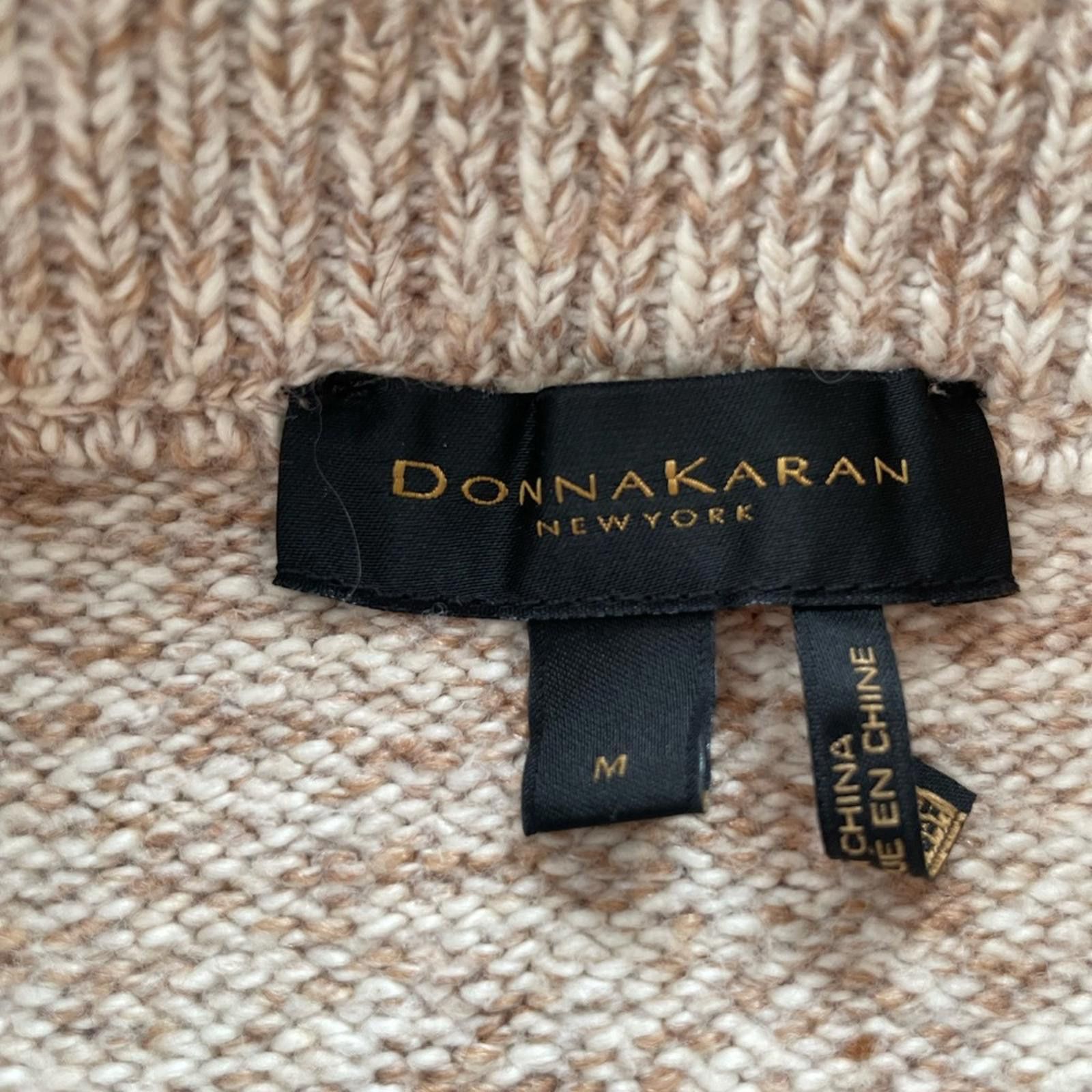 Donna Karan Donna Karan New York Camel/Ivory Knit Pencil Skirt Size 32" / US 10 / IT 46 - 3 Thumbnail