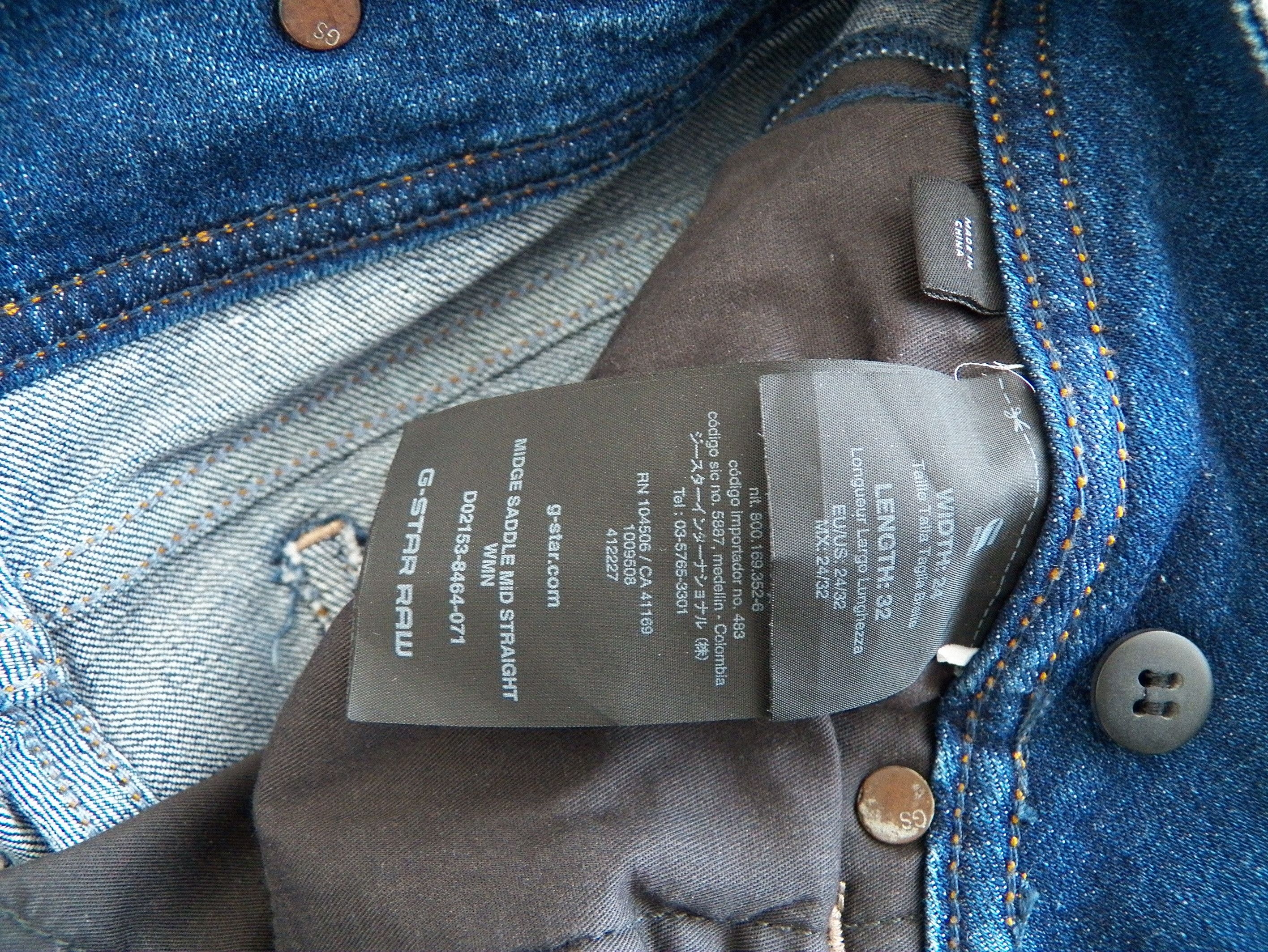 G-Star G-Star Midge Saddle Mid Straight Jeans W24 L32 Medium Aged Size 24" / US 00 / IT 34 - 5 Thumbnail