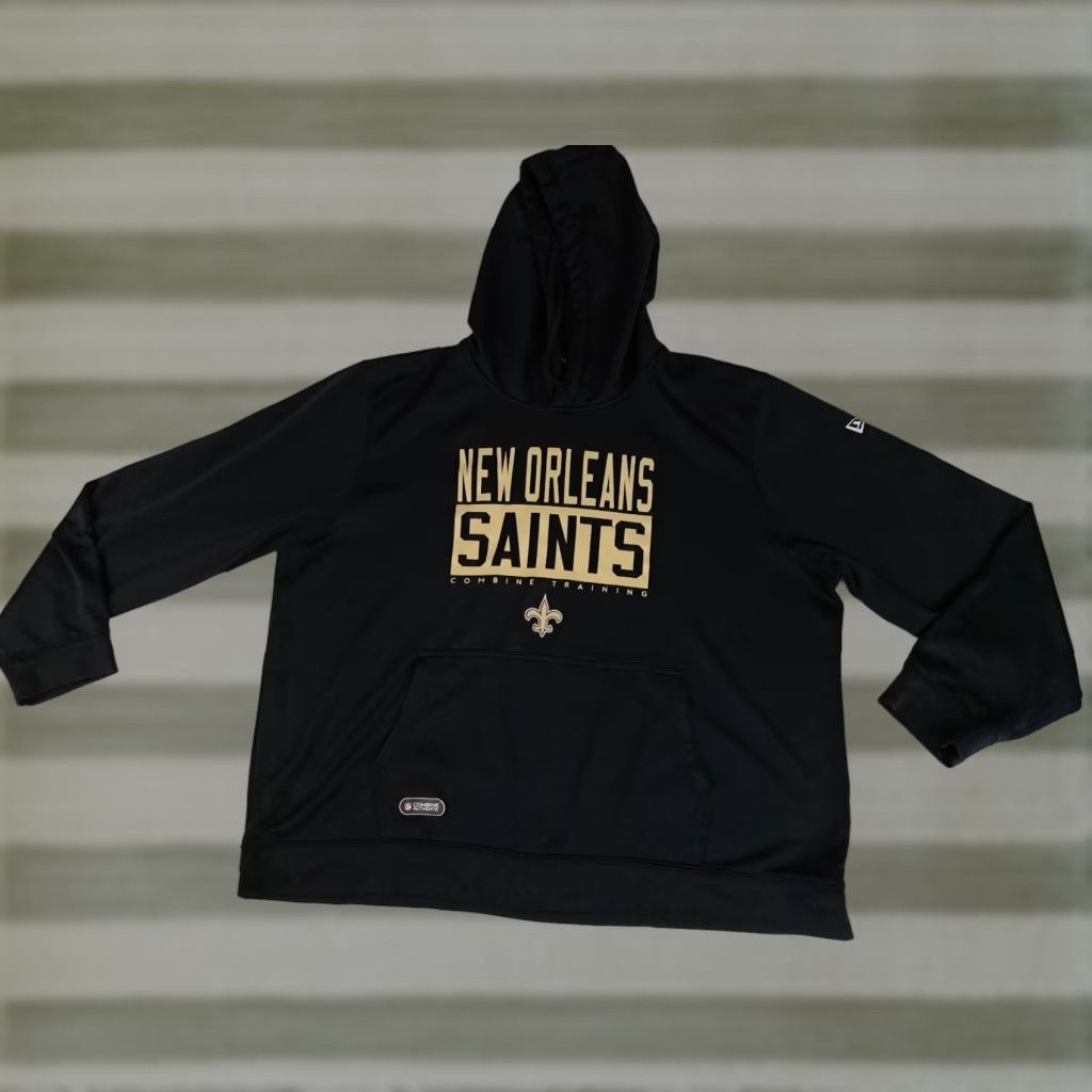 Vintage VINTAGE New Orleans Saints Football Combine Training Hooded Sweatshirt 3XL Black Size US XXL / EU 58 / 5 - 1 Thumbnail