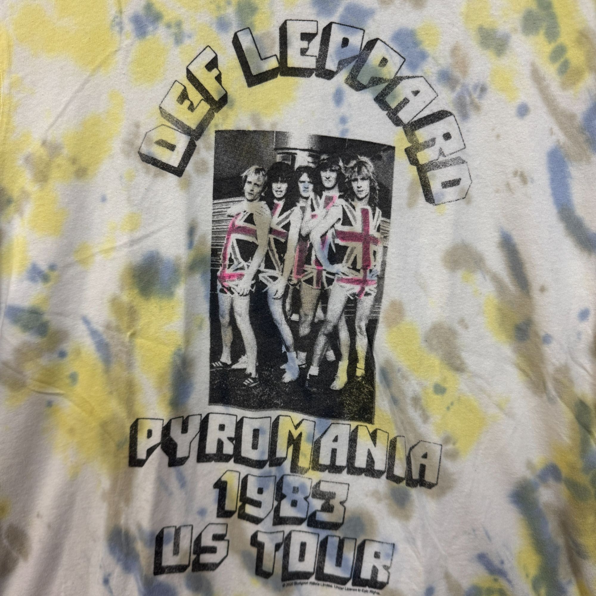 Def Leppard Def Leppard Pyromania 1983 US Tour Heavy Metal Tie Dye XL Size US XL / EU 56 / 4 - 3 Thumbnail