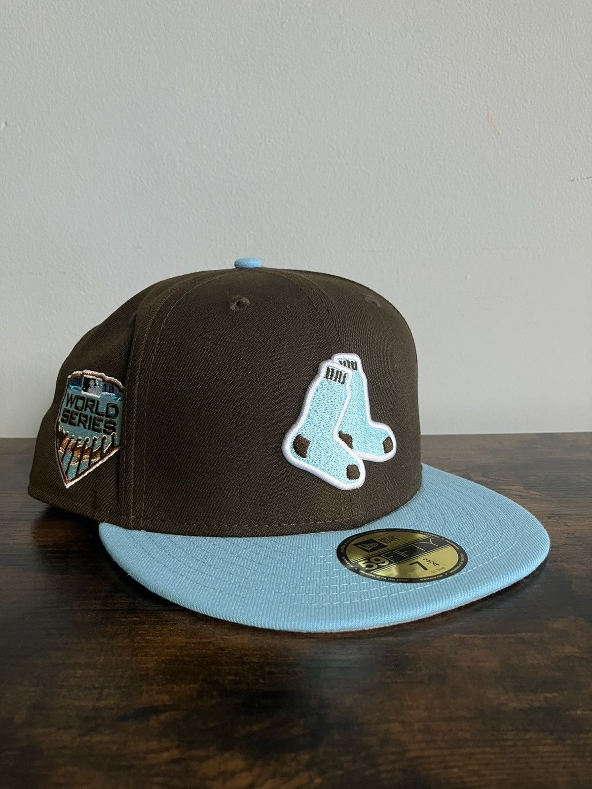 New Era New Era Red Sox Fitted 7 3/4 2018 World Series Patch Size ONE SIZE - 1 Thumbnail
