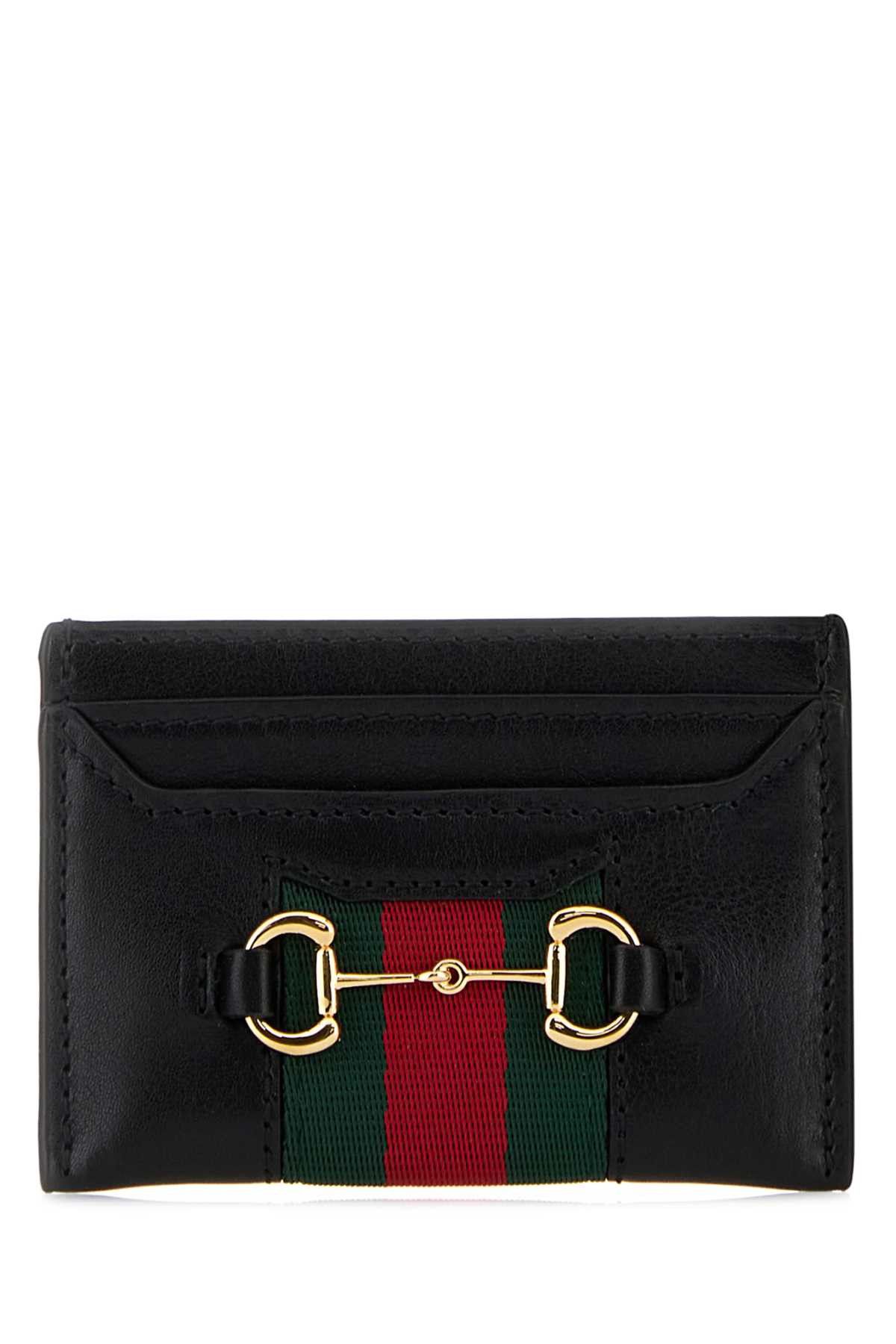 Gucci Black Leather Card Holder Size ONE SIZE - 1 Thumbnail