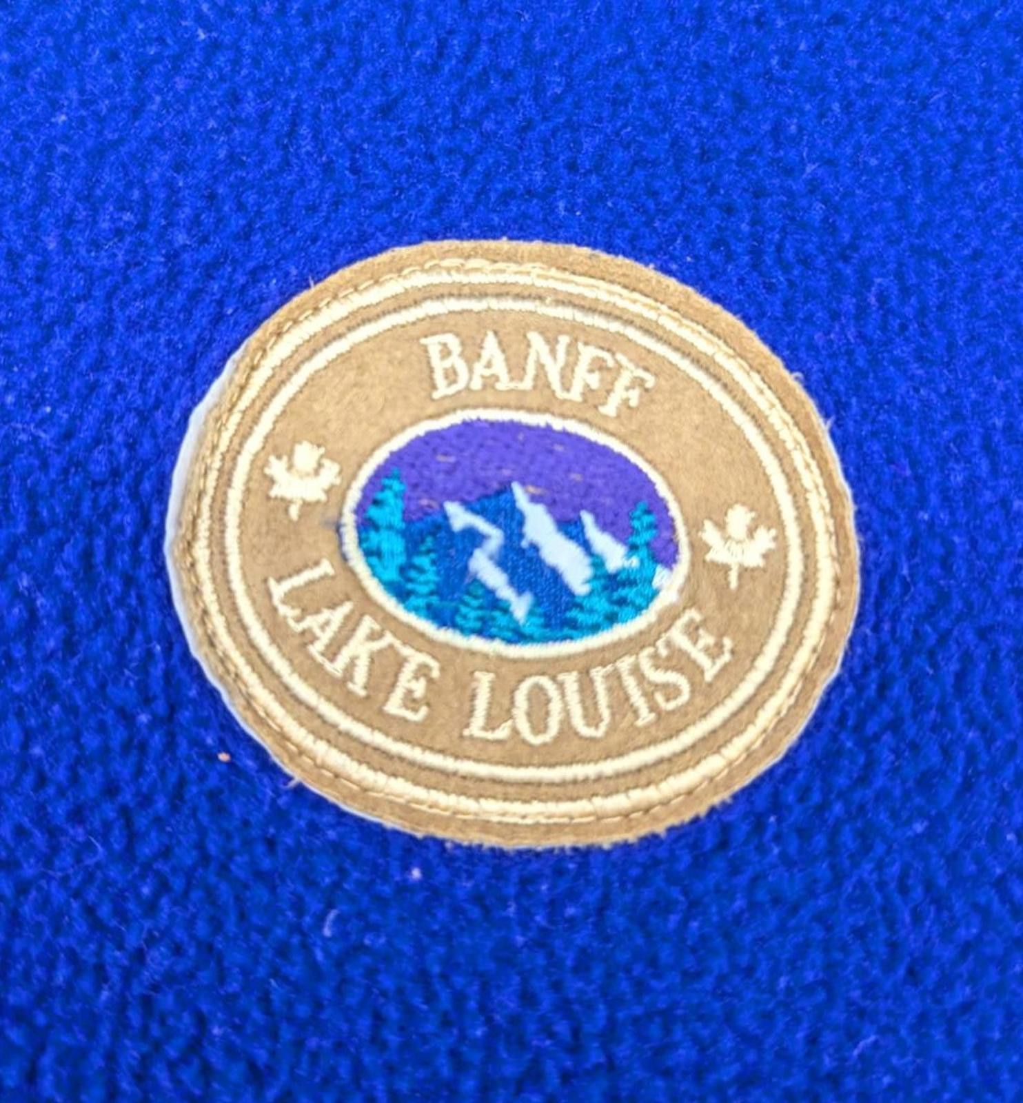 Vintage Vintage Banff Lake Louise Purple & Blue Snap Fleece Sweater Size US L / EU 52-54 / 3 - 4 Thumbnail