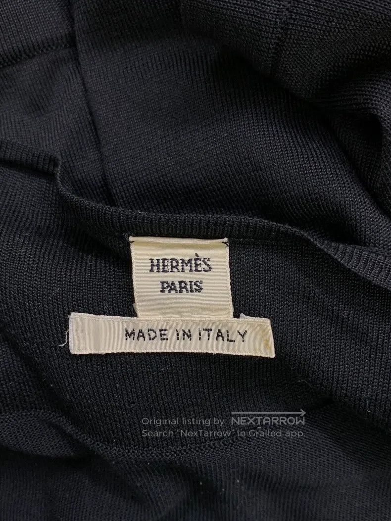 Hermes Hermes Black textured silk short sleeve Size XS / US 0-2 / IT 36-38 - 4 Thumbnail