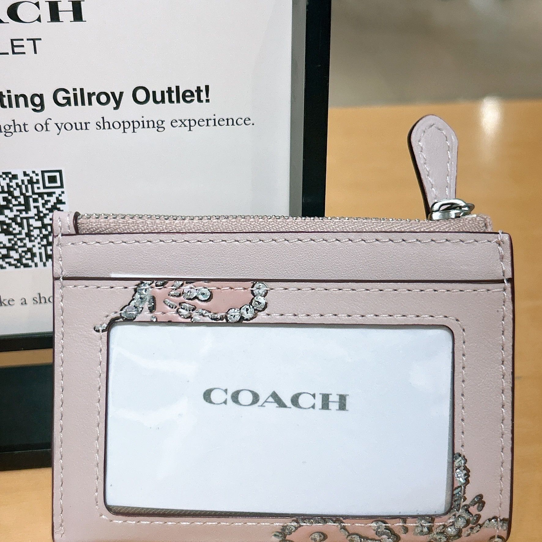 Coach Mini Skinny Id Case With Butterfly Print CCM78 Size ONE SIZE - 2 Thumbnail