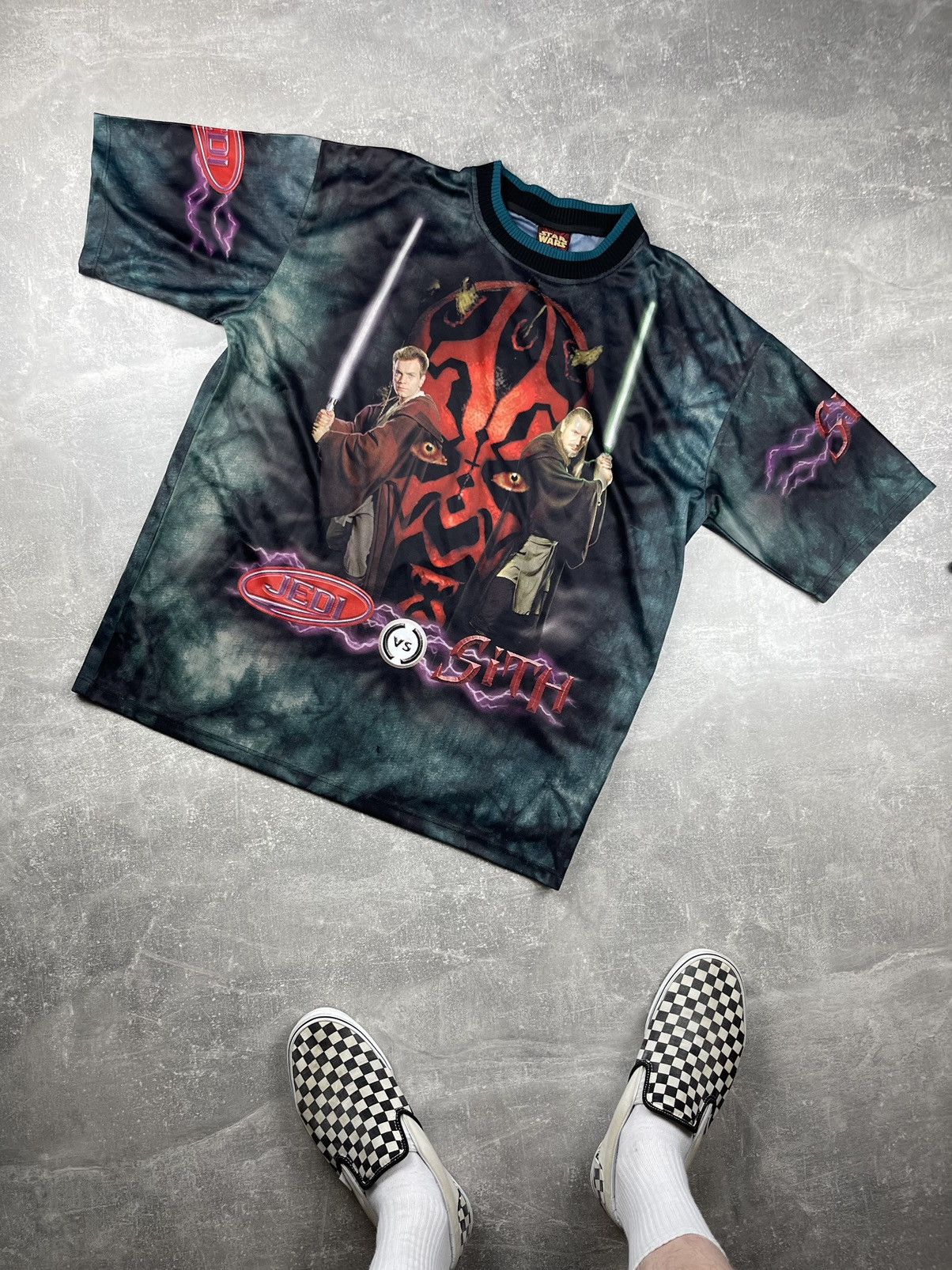 Vintage 90s Rare Star Wars Jedi VS Sith Episode T-Shirt